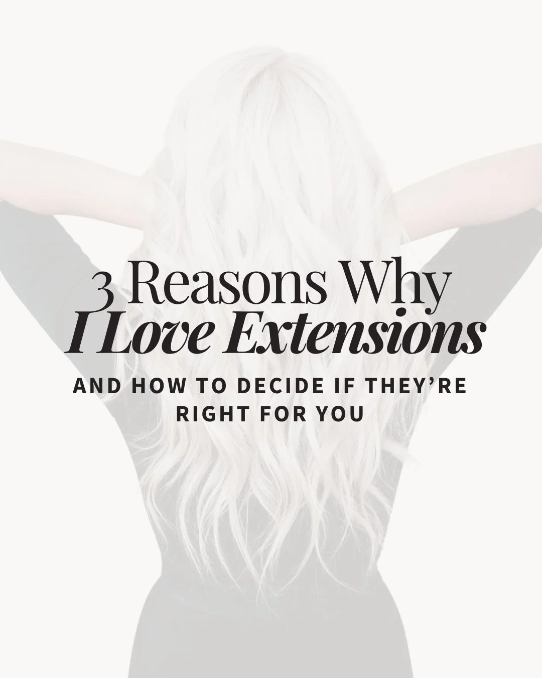 Thinking about extensions but not sure if they&rsquo;re &ldquo;you&rdquo;? Let&rsquo;s make it easy
3 reasons I LOVE hair extensions:
✨ Instant fullness + length (hello dream hair in one appointment)
✨ Seamless blend&mdash;no one knows but you 😉
✨ C