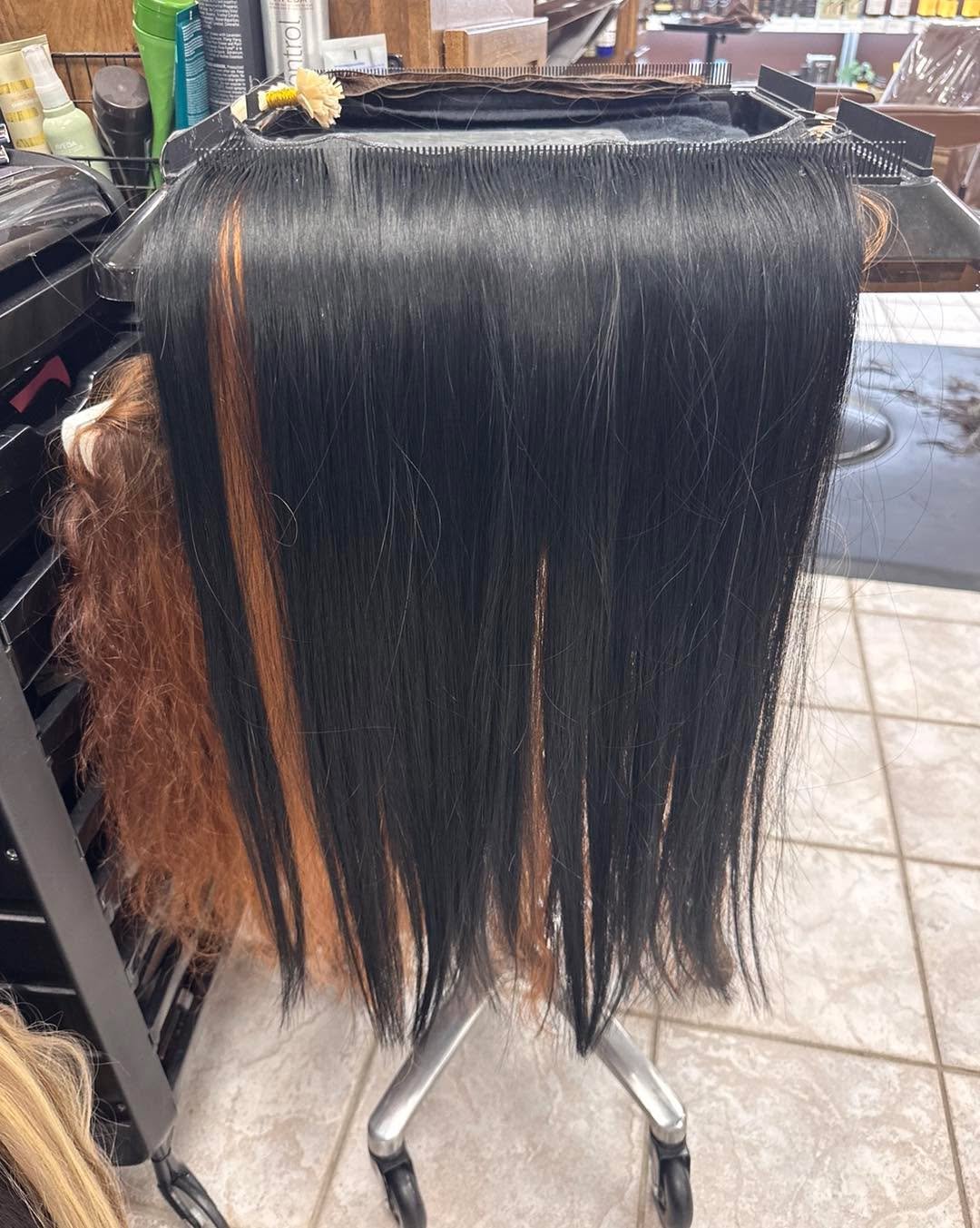 So many colors. So many options. So many possibilities ✨💁🏼&zwj;♀️

Bright blonde?
Rich brunette?
Lived-in dimension?
Fashion colors?
Extra fullness?
Mermaid length?

There is truly extension hair for EVERY vibe 😍

One of my favorite parts of custo