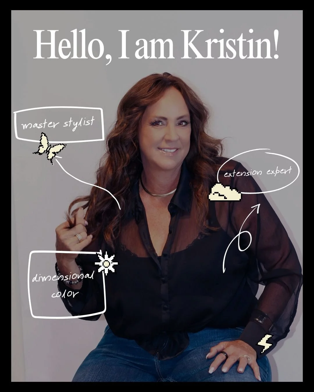 Hi, I'm Kristin Lambert &mdash; Master Stylist, dimensional color artist, and extension expert based in Hartford, WI. 💛 I specialize in Genius Weft extensions, rich dimensional color, and helping every client feel confident in their own hair. Whethe