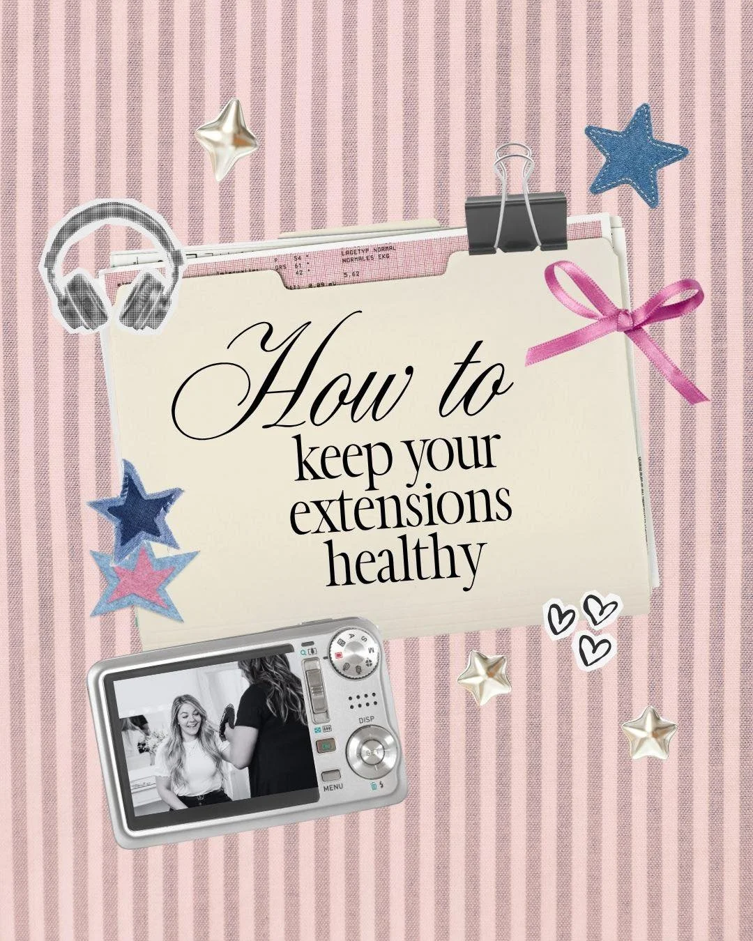 How to keep your extensions healthy 🤍 (this is where longevity lives)

🧴 Use sulfate-free, extension-safe products &mdash; ask me which ones
🪮 Brush 2&ndash;3x a day with a loop brush, gently
🚿 Don't skip wash day, but don't overwash either
💨 Al