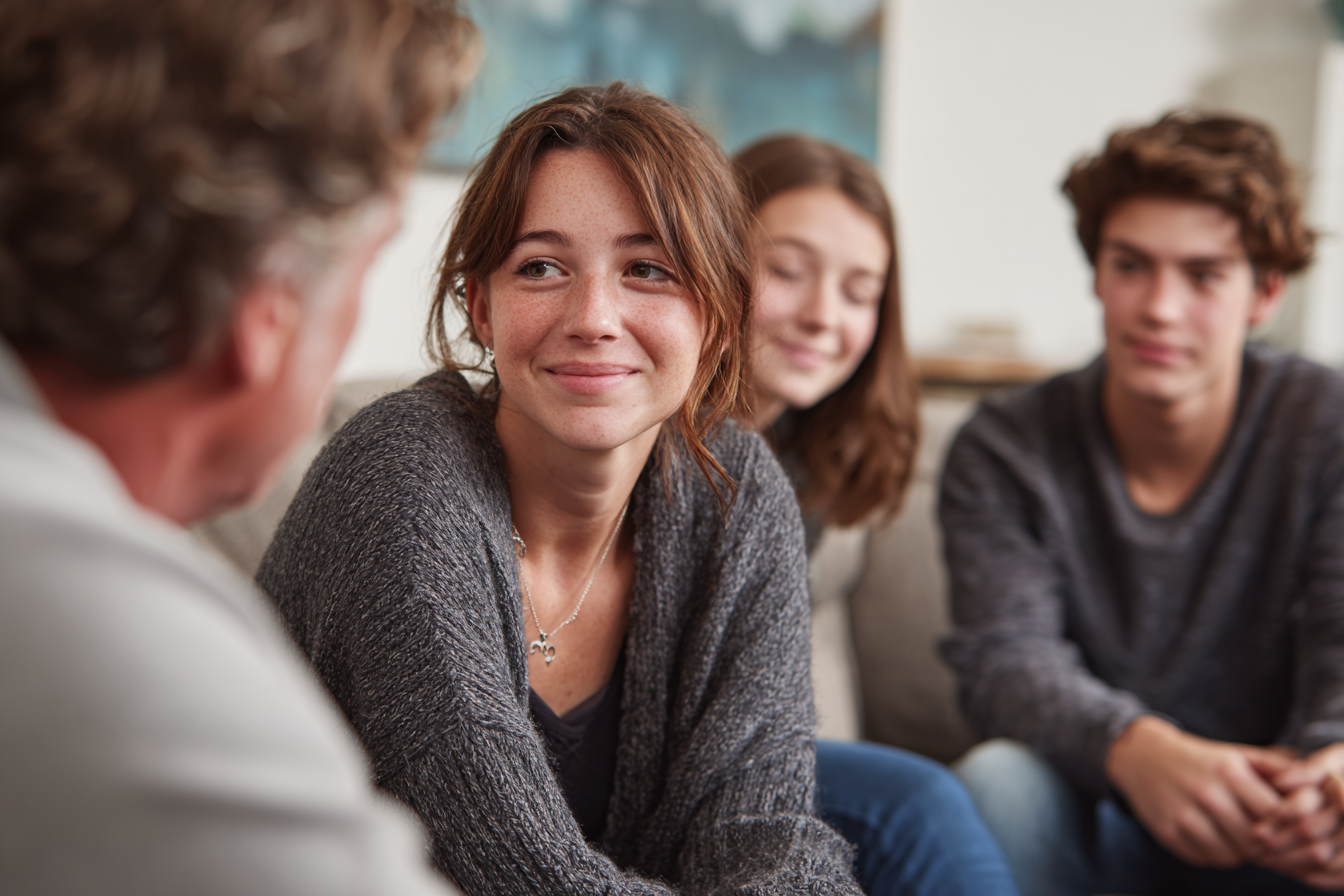 young teen group in therapy in Encinitas, CA