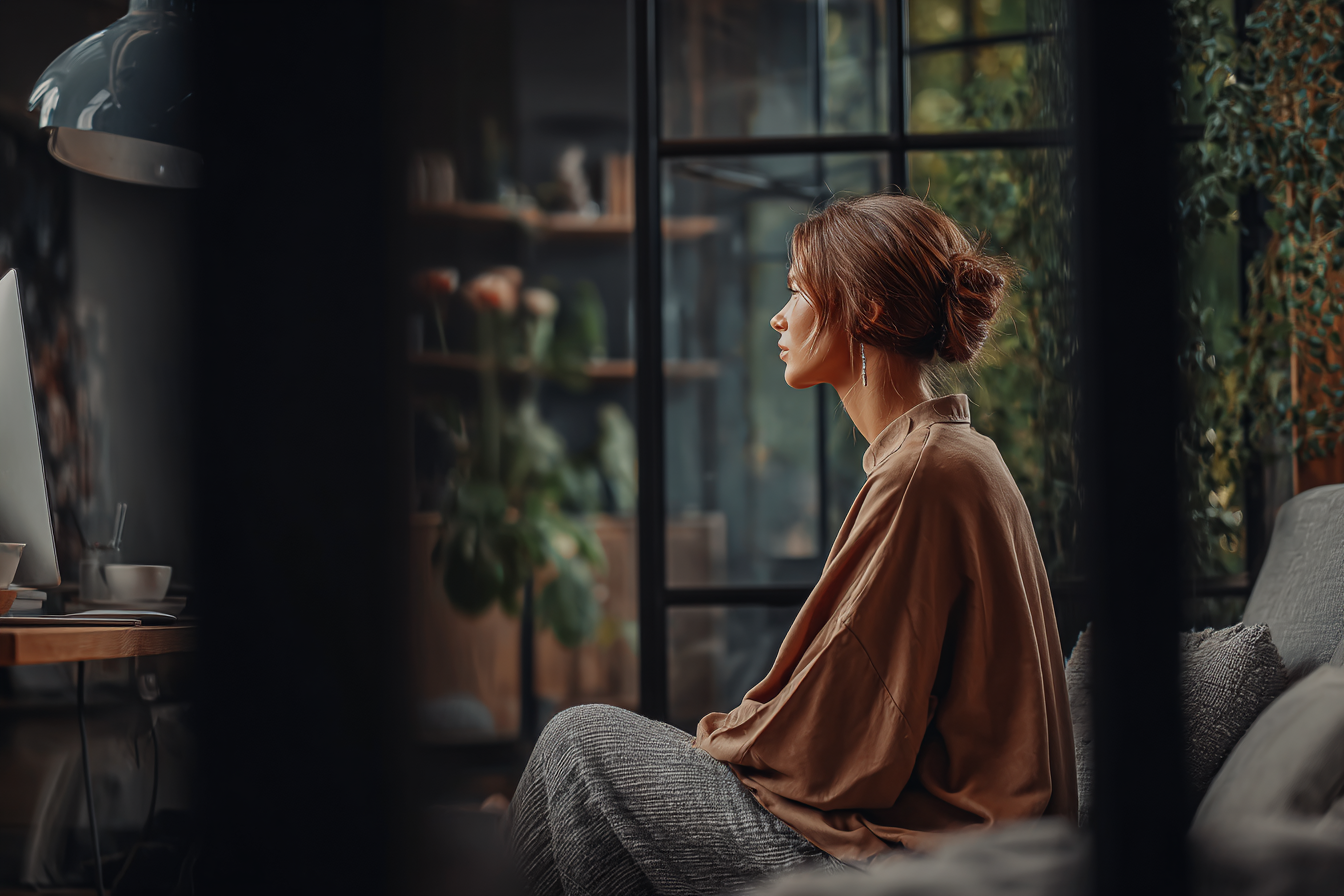 Woman in therapy in Encinitas, CA