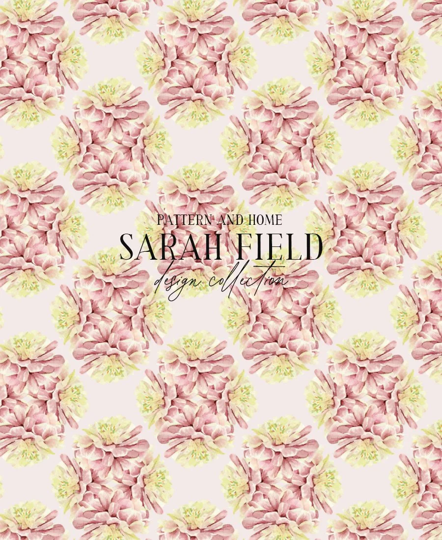 Zinnia Diamond Pattern Repeat Sarah Field