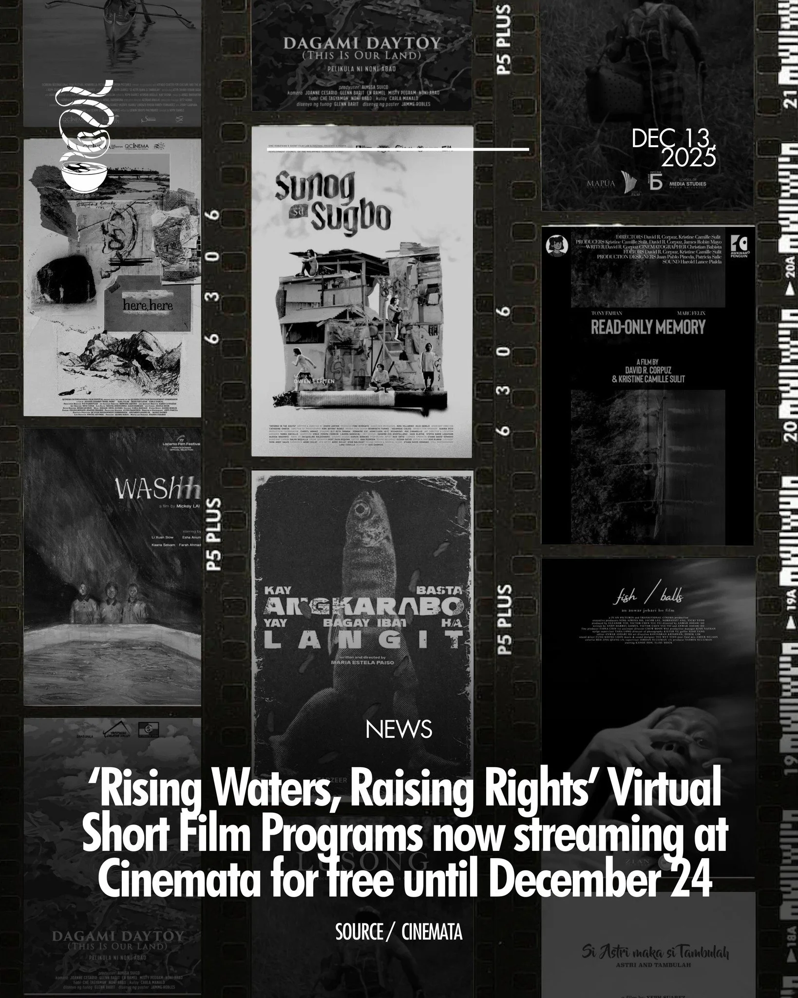 SHAPING LIVES THROUGH WATER!

The virtual short film programs under "Rising Waters, Raising Rights: Human Rights Through the Lens of Water," curated by Nadira Ilana and Eunice Helera, are now available to stream at Cinemata until December 2
