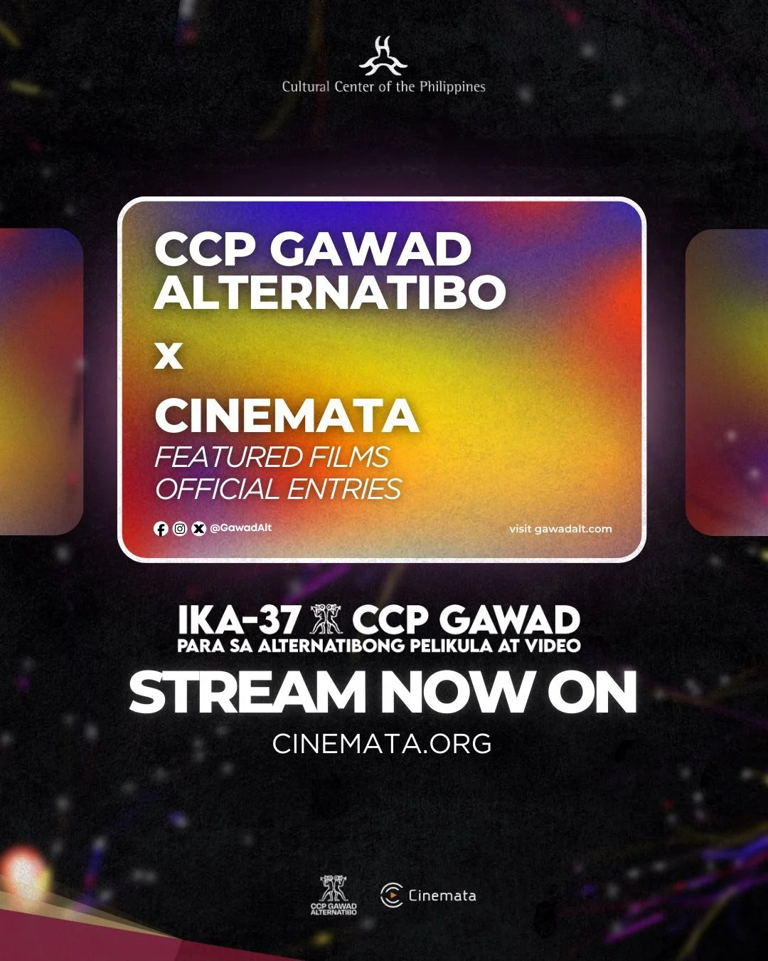 Magpasiklab Pa Sa Digital Na Espasyo: More than 100 37th Gawad Alternatibo Featured Official Entries now on Cinemata
