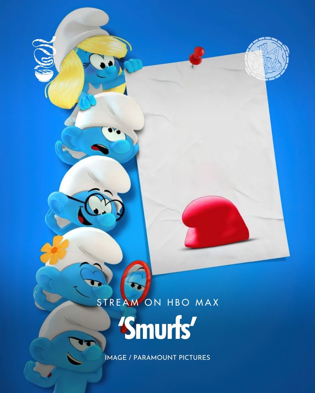 LINE UP FOR THE SMURFS' WORLD TOUR!

Based on the beloved comics, 'Smurfs' is an animated musical by Chris Miller that takes the blue creatures on a mission out of the village and onto the real world to save Papa Smurf after he is abducted by wizards
