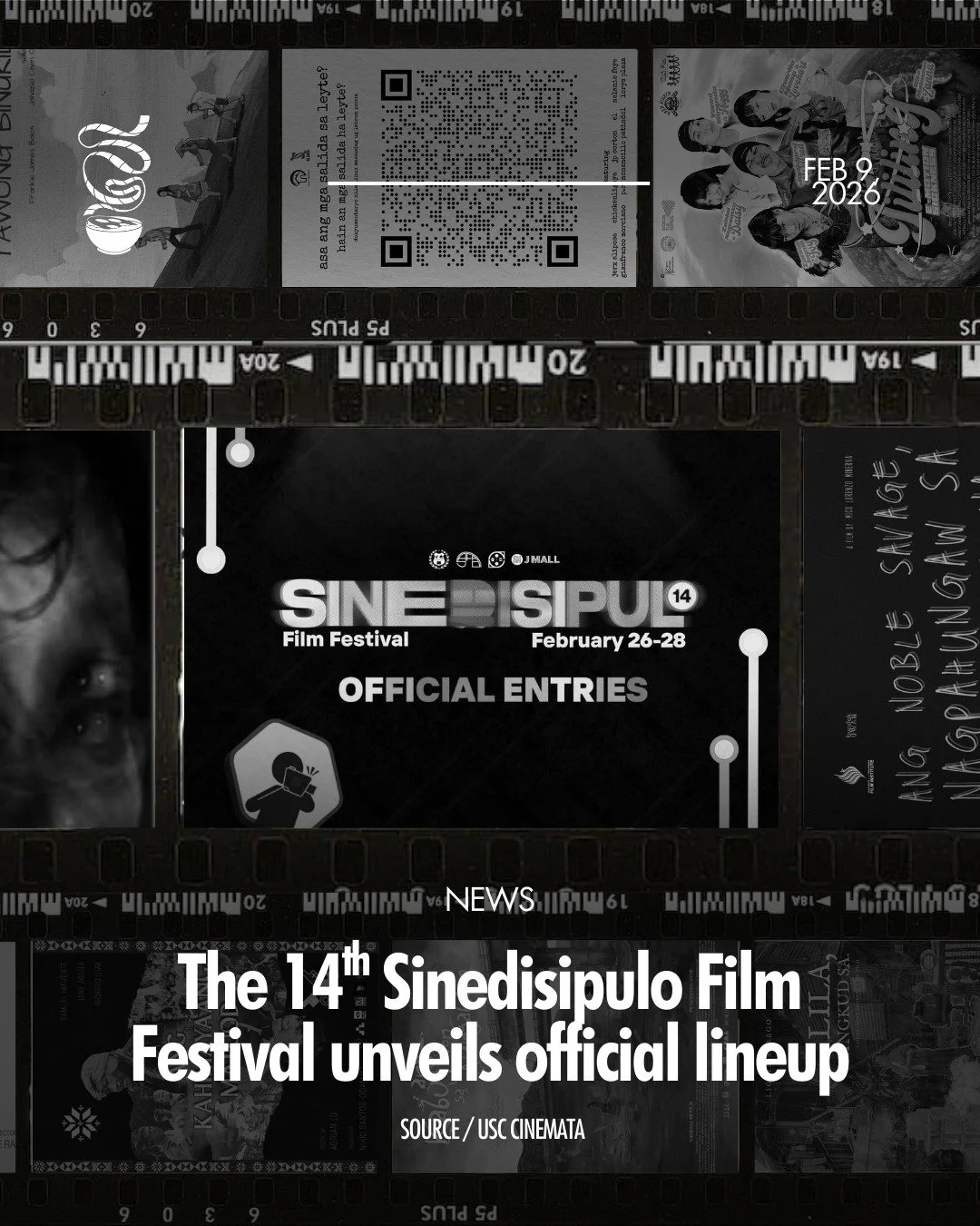 LANTAW TA'G SALIDANG VISMIN!

University of San Carlos' CINEMATA has  released the official lineup of the 14th Sinedisipulo Film Festival. Comprising twenty narrative and documentary short films by filmmakers across Visayas and Mindanao, the festival