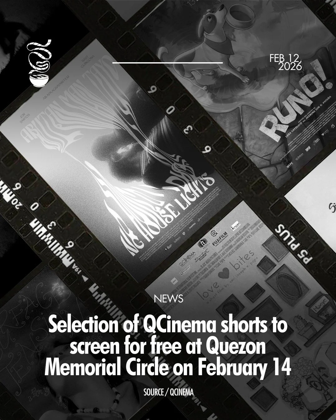 HEARTS IN THE PARK!

To celebrate National Arts Month and Valentine's Day, a selection of QCinema shorts will screen for free at Liwasang Aurora, Quezon Memorial Circle on February 14, 5 PM. 

Here is the full lineup:
&middot; 'Runo!' by Jazmine Gin 