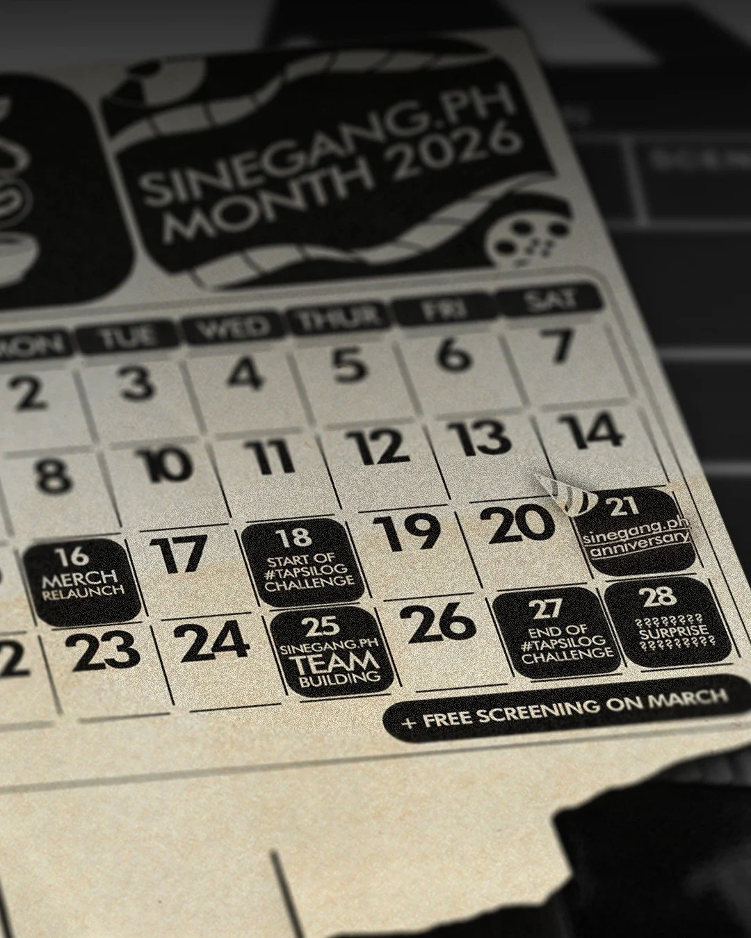 BE OUR VALENTINE!

Exciting days ahead! Celebrate SINEGANG.ph's 5th anniversary with us this month. We've got screenings and surprises all for the love of cinema!
Follow our page to stay updated. 😉

Pubmat by: Abigail Manaluz