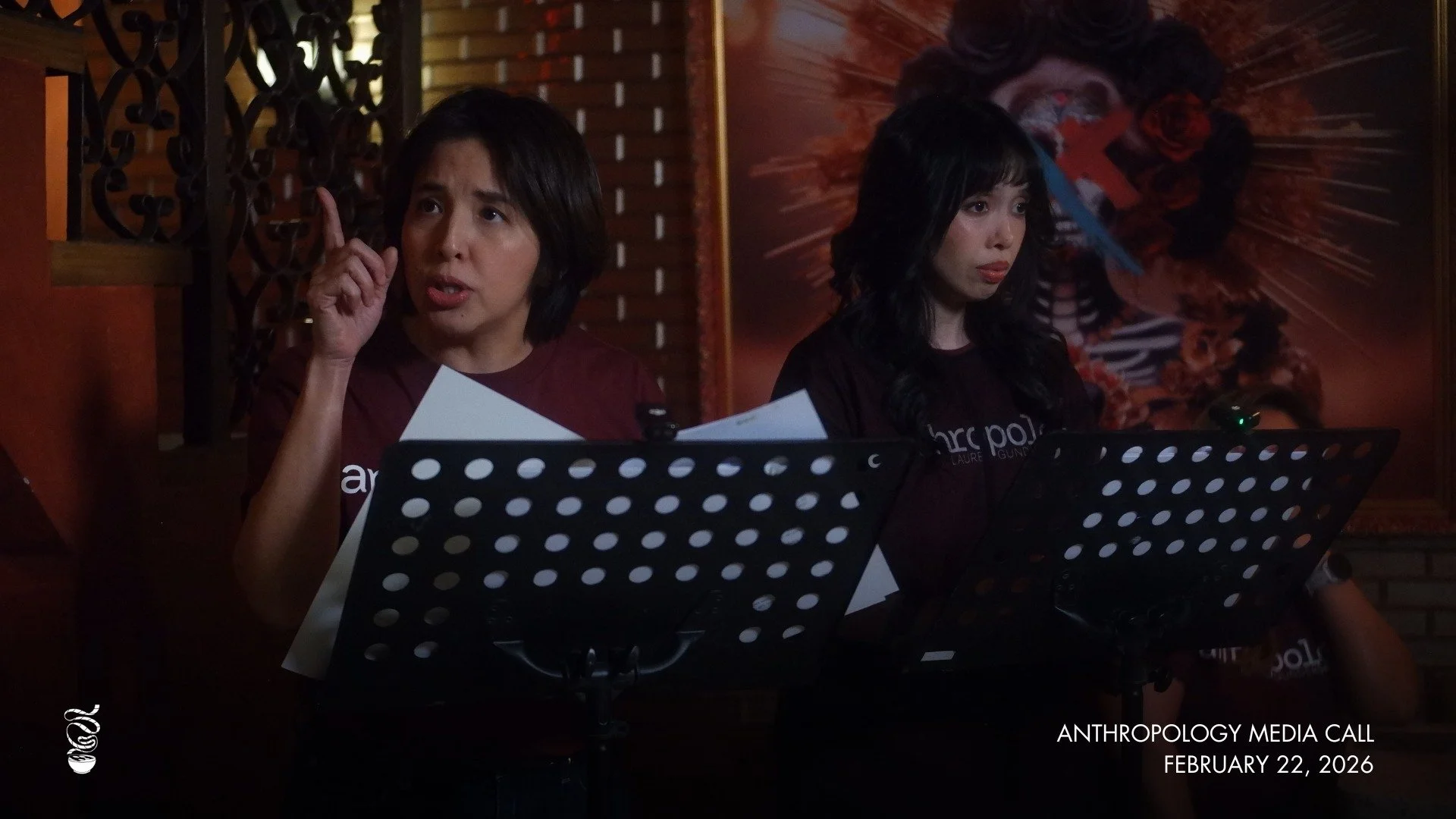 WHAT&rsquo;S COOKING: @barefootcollab  held a media call for their upcoming production of Lauren Gaunderson's 'anthropology' on February 22 at Almacen Cantina, Poblacion. Snippets from the play were performed by the cast, followed by a Q&amp;A portio