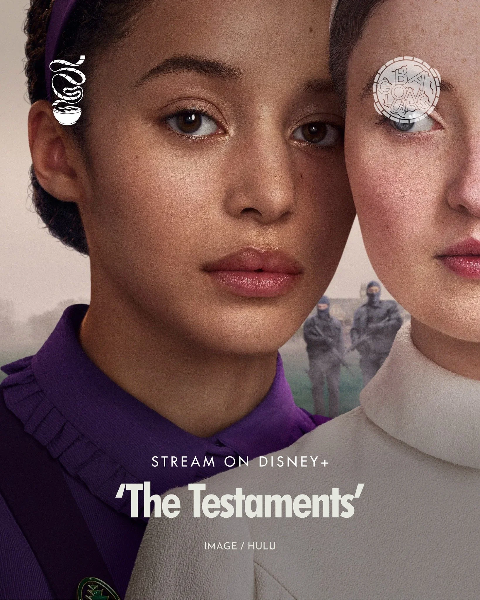 IT&rsquo;S TIME TO CHANGE THINGS.

&lsquo;The Testaments&rsquo; is now streaming on Disney+!

A sequel to &lsquo;The Handmaid&rsquo;s Tale,&rsquo; the series, created by Bruce Miller, follows Agnes (Chase Infiniti) and Daisy (Lucy Halliday), who form