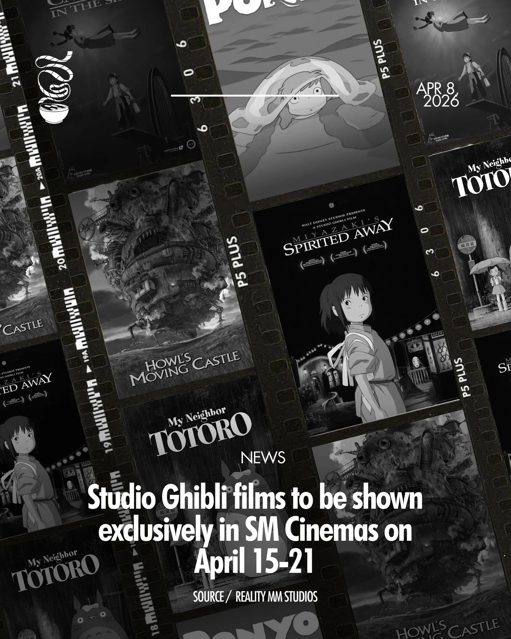 THE MAGIC COMES ONCE MORE.

As part of this year&rsquo;s Studio Ghibli Film Festival, several films, including Hayao Miyazaki classics such as &lsquo;Howl&rsquo;s Moving Castle,&rsquo; &lsquo;Spirited Away&rsquo; and &lsquo;My Neighbor Totoro,&rsquo;