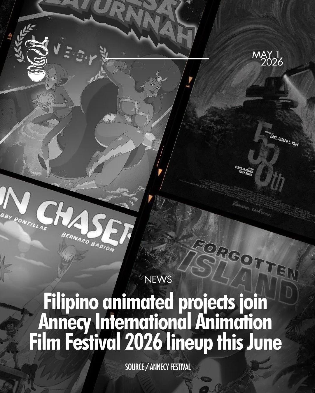 PH TAKES ANNECY!

Philippine-set animated projects have joined the lineup of this year's edition of the Annecy International Animation Film Festival, to be held in Annecy, France from June 21 to 27. The lineup of films include an iconic comic book ad