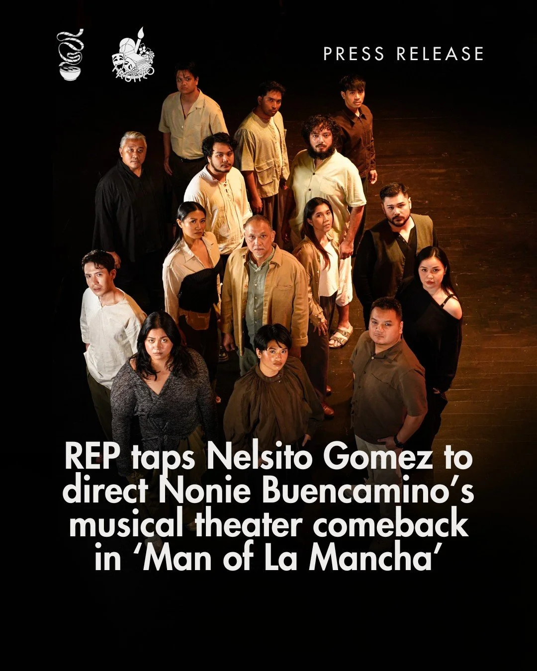 Repertory Philippines (REP) enlivens the local theater scene as it brings the inspiring and beloved story of literary hero Don Quixote to the stage in the much-anticipated production of the seminal classic Man of La Mancha.

Read the press release: h