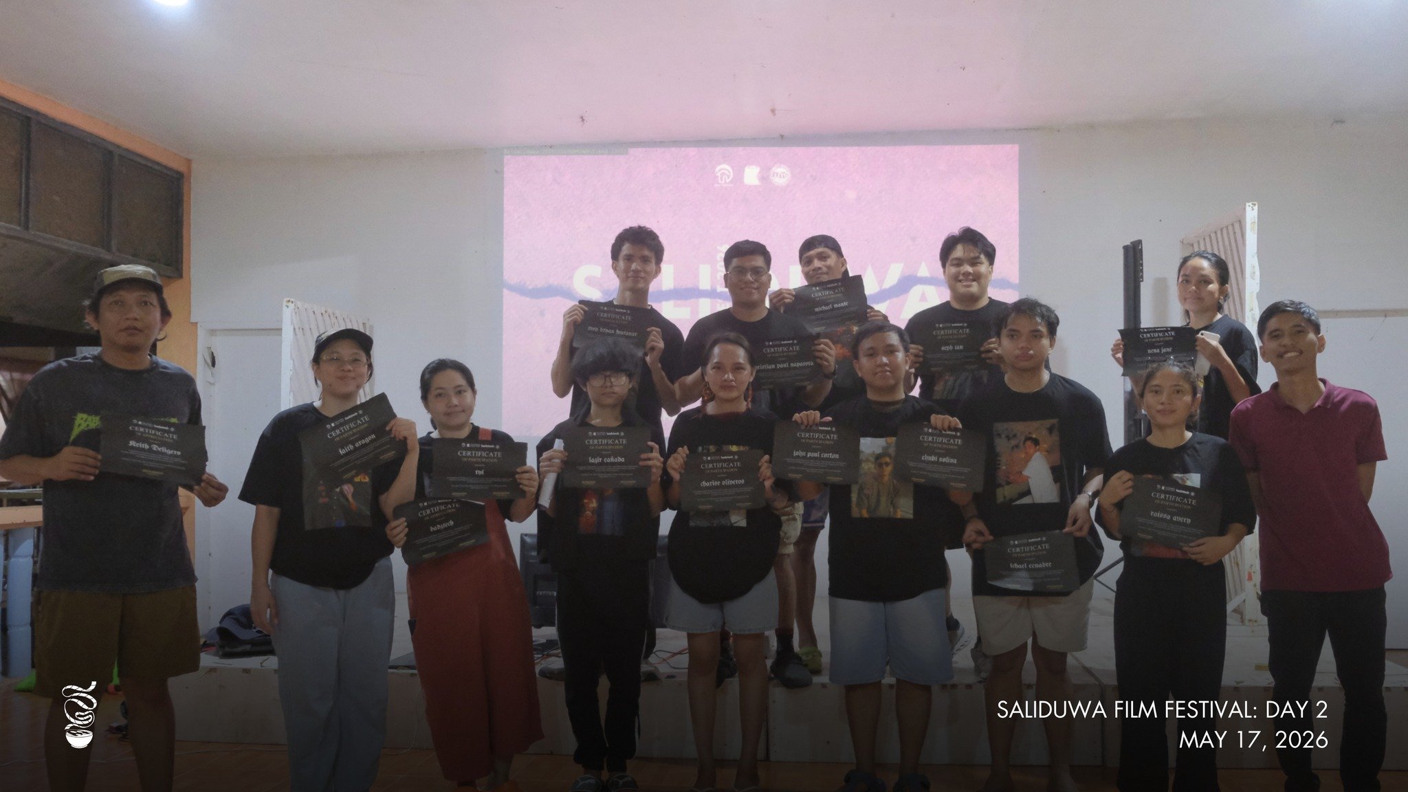 WHAT'S COOKING: The 1st Saliduwa Film Fest culminated with a symbolic script-burning ceremony led by the participants of Keith Deligero&rsquo;s "In the Middle of Things" workshop before proceeding to the awarding ceremony.

The Golden Lata 