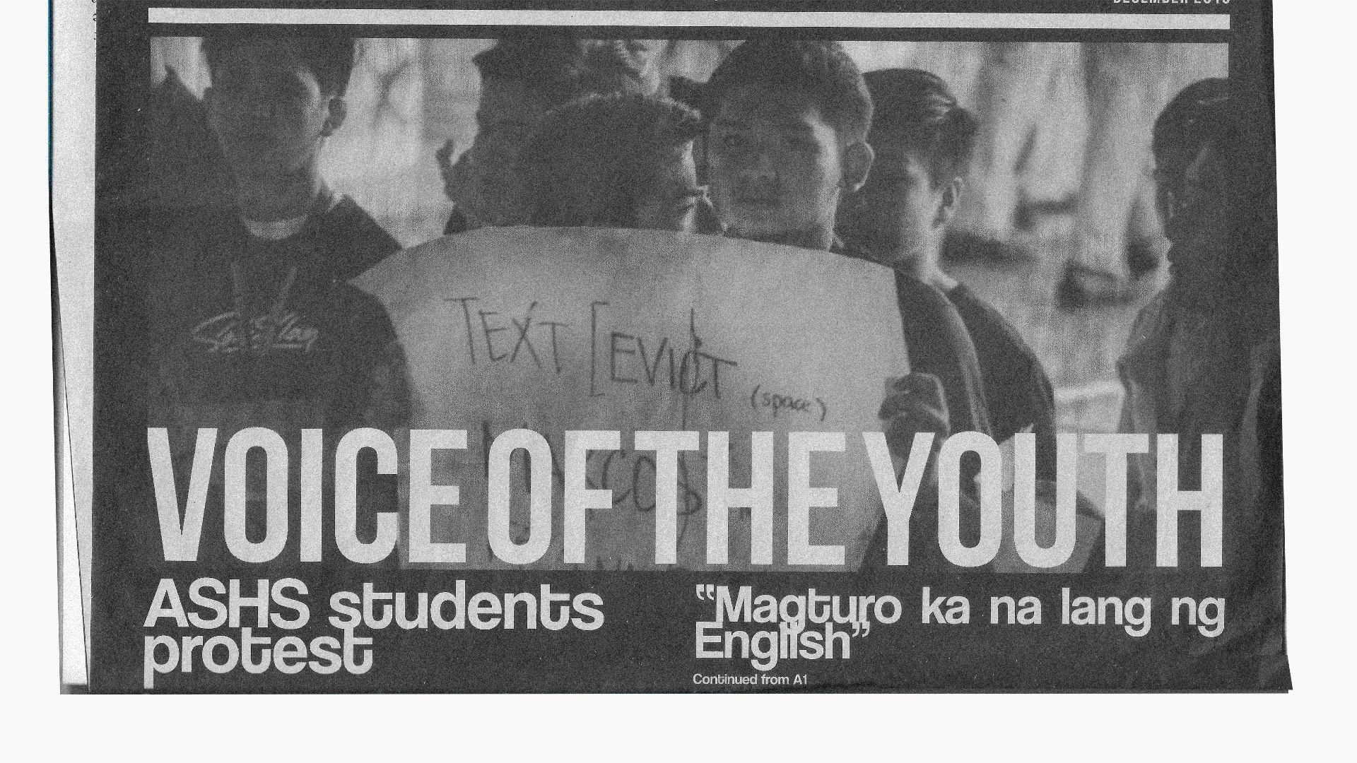 Film still from Miguel Lorenzo Peralta’s Please Keep this Copy