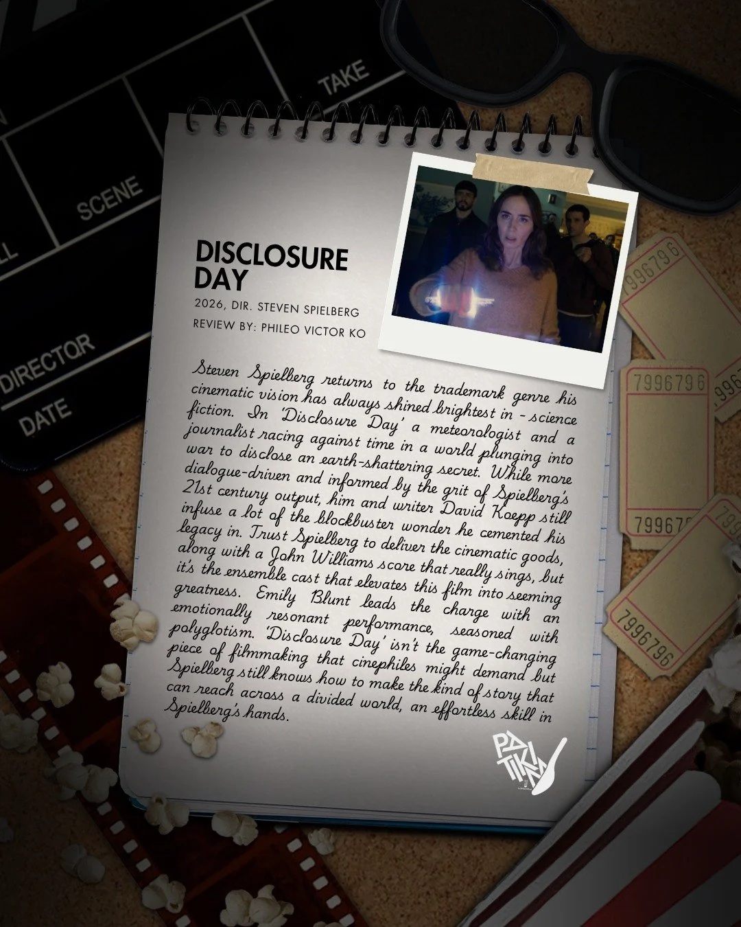 Steven Spielberg returns to the trademark genre his cinematic vision has always shined brightest in - science fiction.

Read Phileo's mini review for 'Disclosure Day', now showing in cinemas.