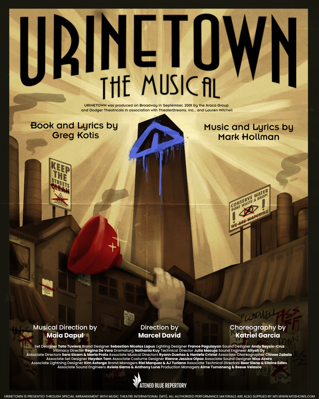 Pay to Pee, or Pay the Price: ‘URINETOWN’ Flushes into Ateneo This November 2026


