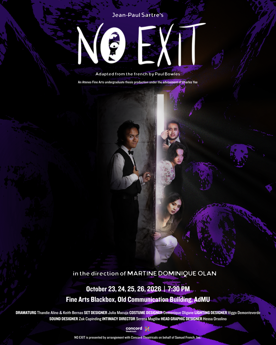 Hell is Other People: Sartre’s ‘NO EXIT’ Opens Its Doors in Ateneo this October 2026