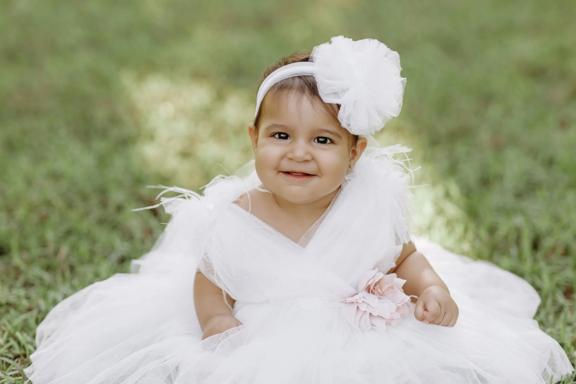 close portrait baby girl Nicosia family photographer Cyprus outdoor session