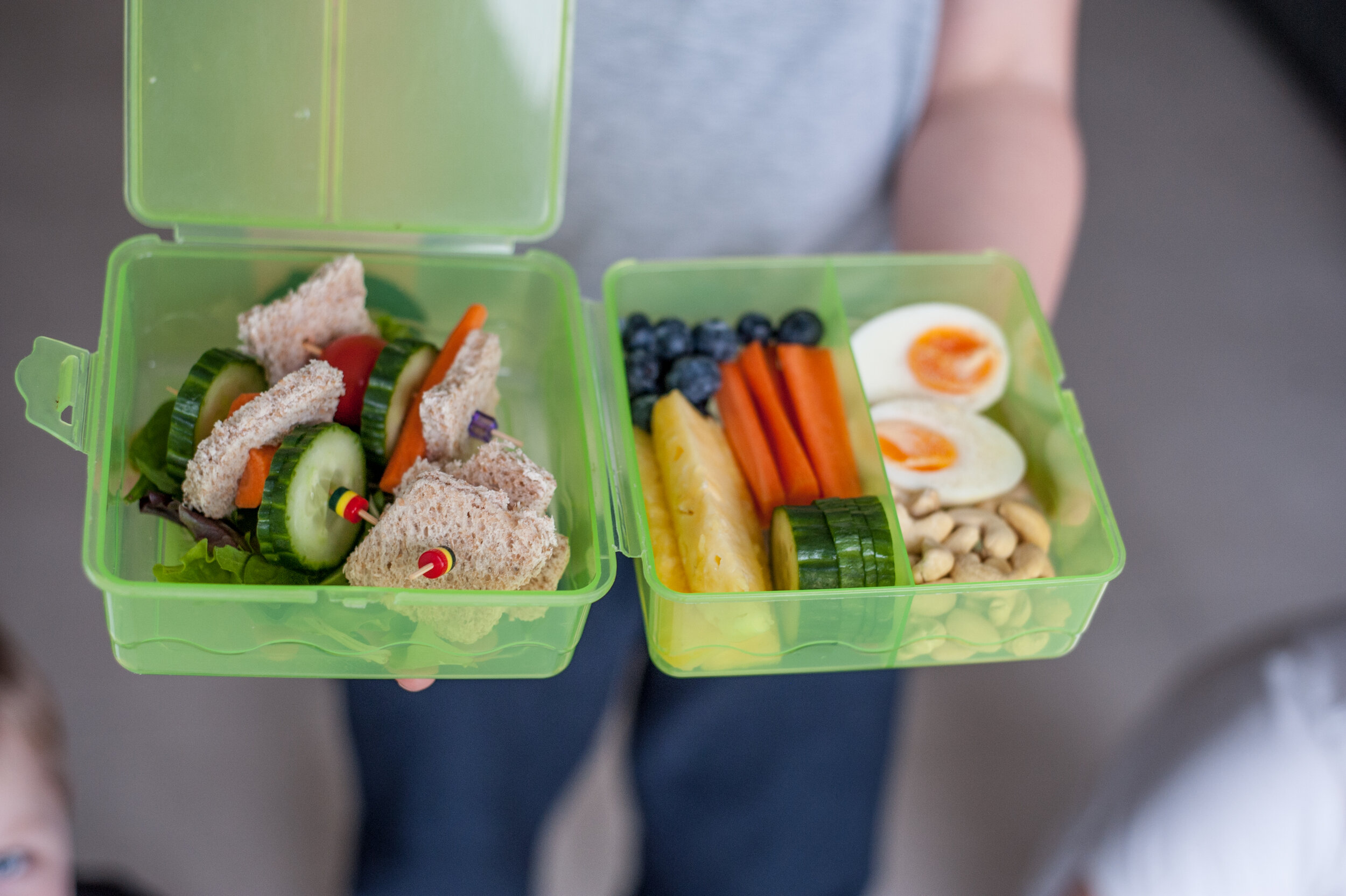 Gezicht omhoog gesloten Wederzijds Gezonde Lunchbox voor gans het gezin — Fit Food House