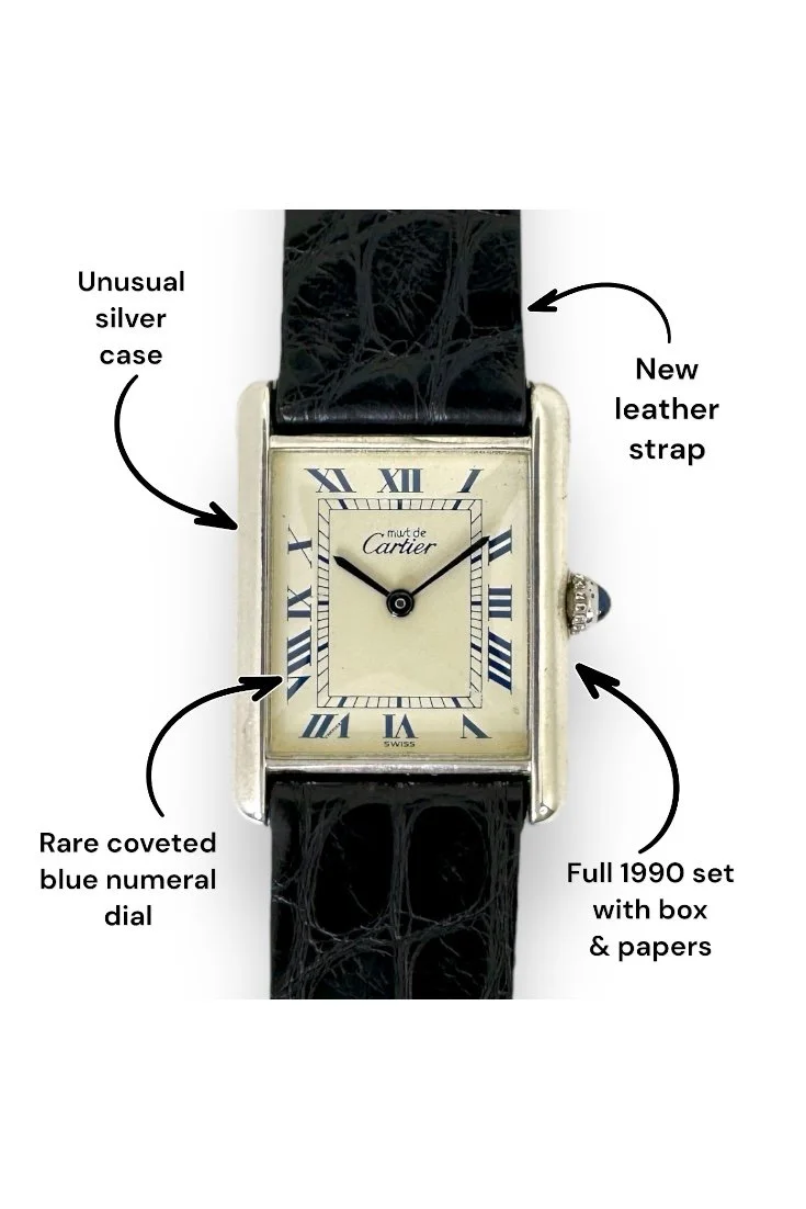 Cartier Must de Cartier Tank (Silver) — Robin Henry Watches