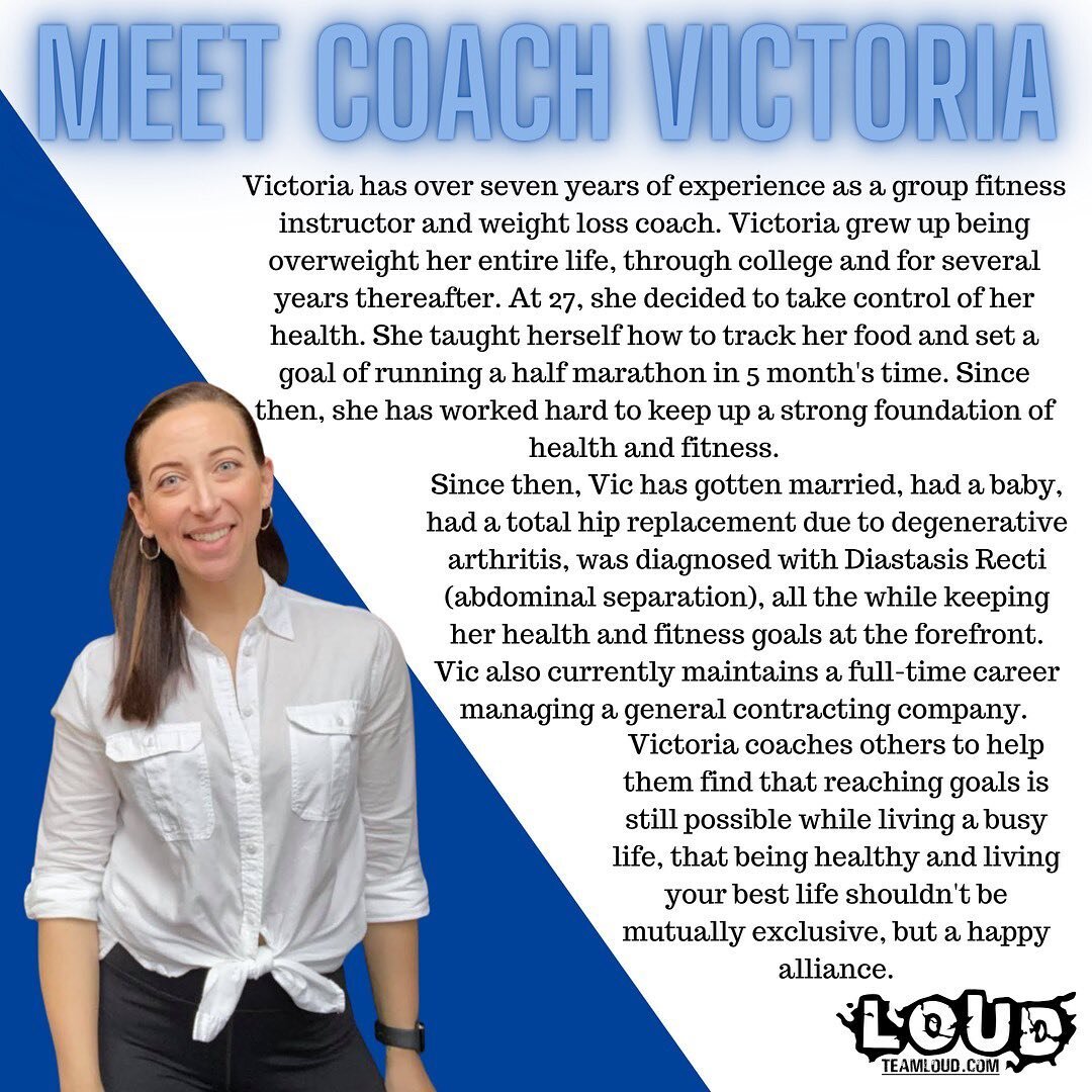 Introducing New Lifestyle Coach Victoria‼️

Victoria has been a client of LOUD for 2 years and brings multiple years of experience working with woman to help establish and maintain lifestyle changes. 

Vic is extremely passionate about postpartum wei