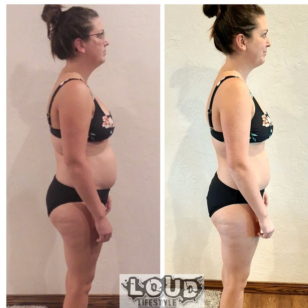 After 12 week @larissasue is back to a place where she feels extremely comfortable in her own skin. Doing only home workouts due to scheduling and being a full time working mom, Larissa has made insane strides with her diet and movement 
.

From here