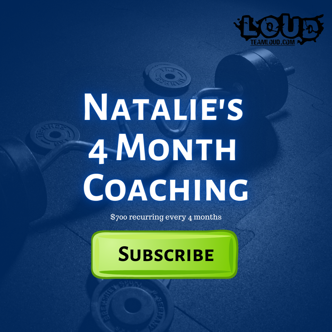 4 month coaching - $700 recurring every 4 months