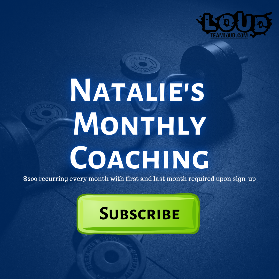 Monthly coaching - $200/month with first and last due upon sign-up