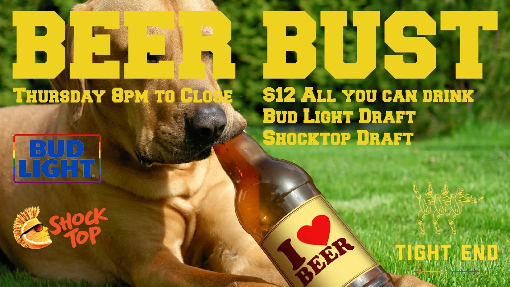 Beer Bust — Tight End Bar