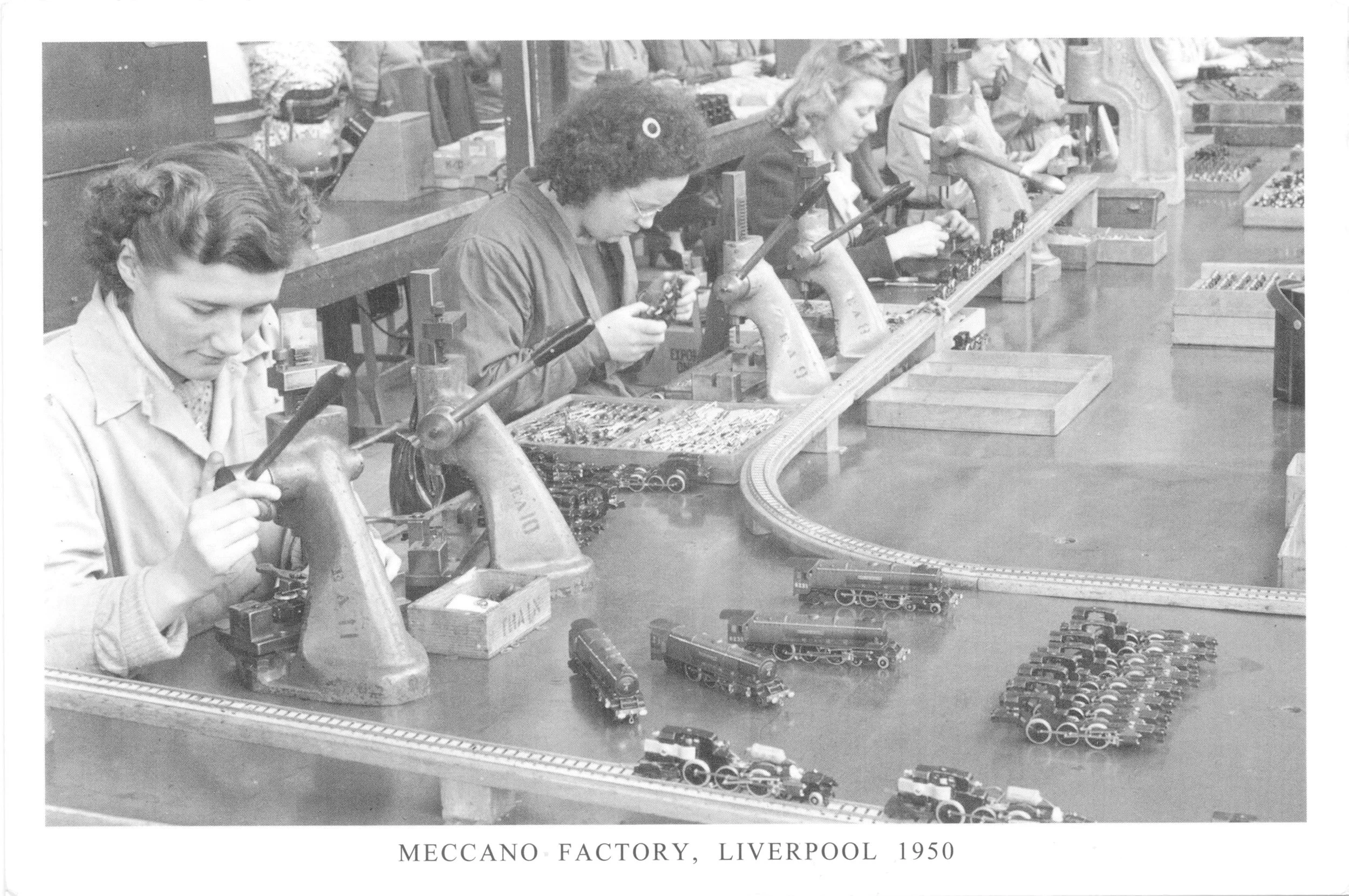 Meccano Factory postcard - photo from 1950