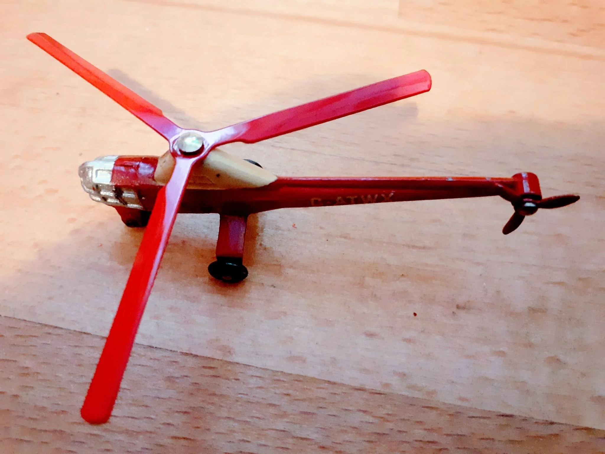 Dinky Toys , Hélicoptère Sikorsky S.58 Sabena , ref : 60D , original
