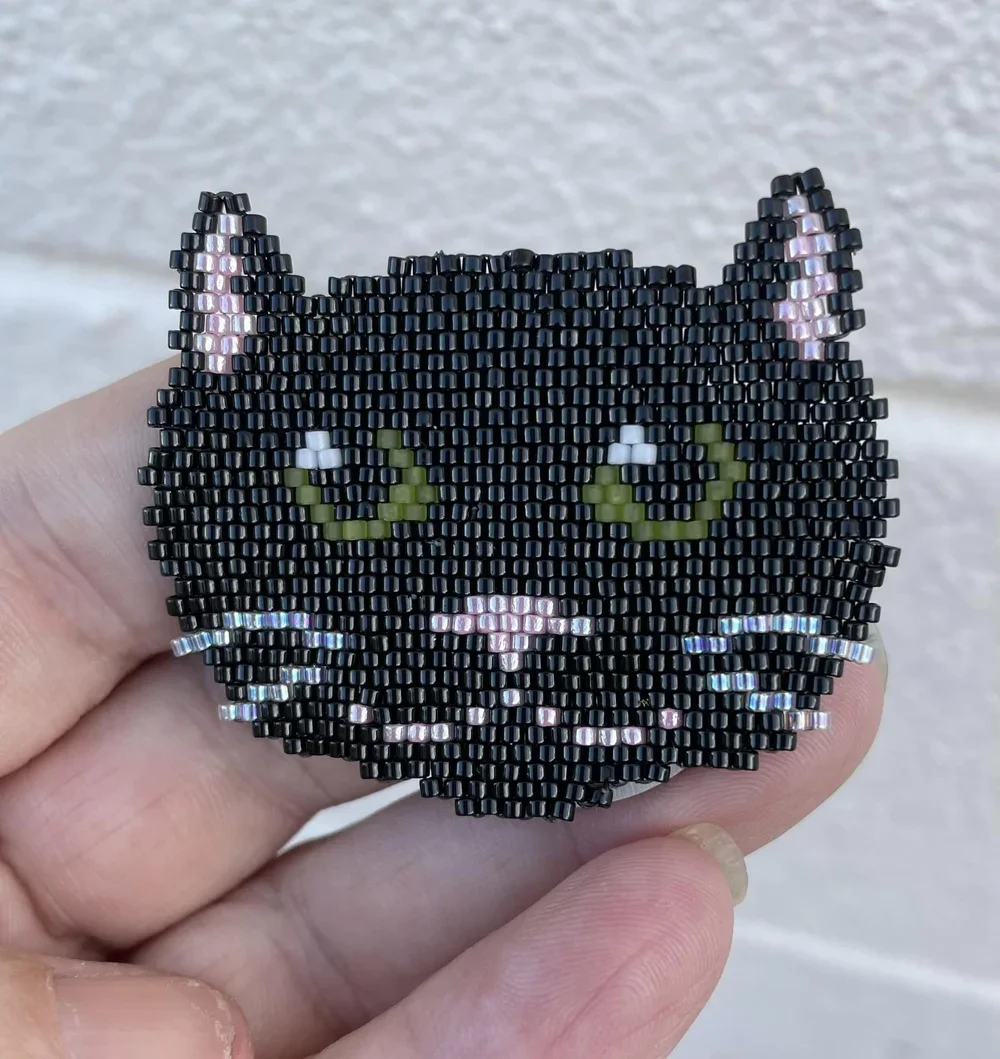 Black Cat Brick Stitch Download