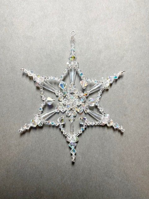 Mussel Shell Snowflake Ornament - Lisa-Marie's Made in Maine