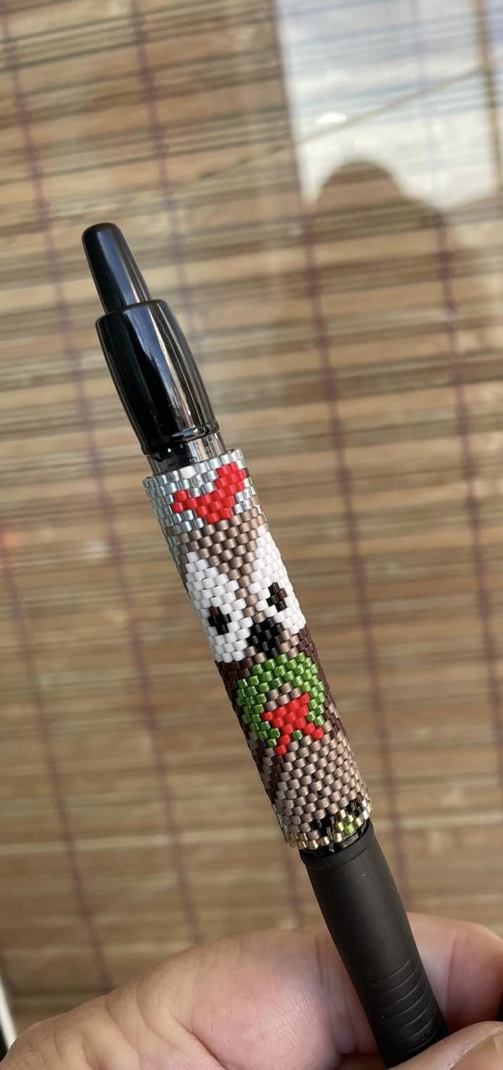 Puppy Paw Prints Pen Wrap — Bead Soup