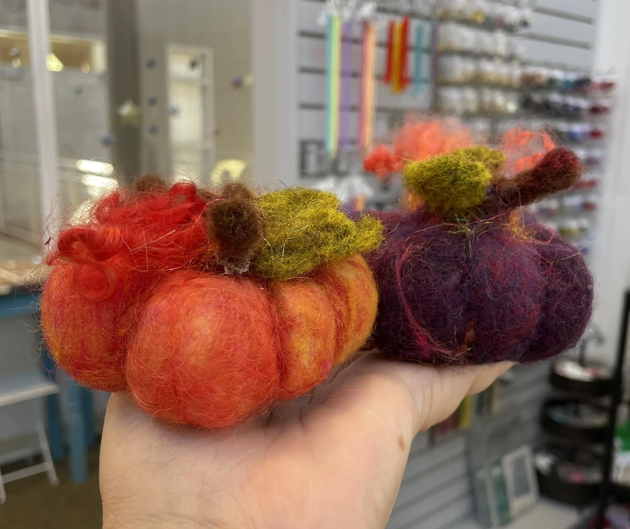 Needle Felted Pumpkins with Elizabeth du Toit In Studio