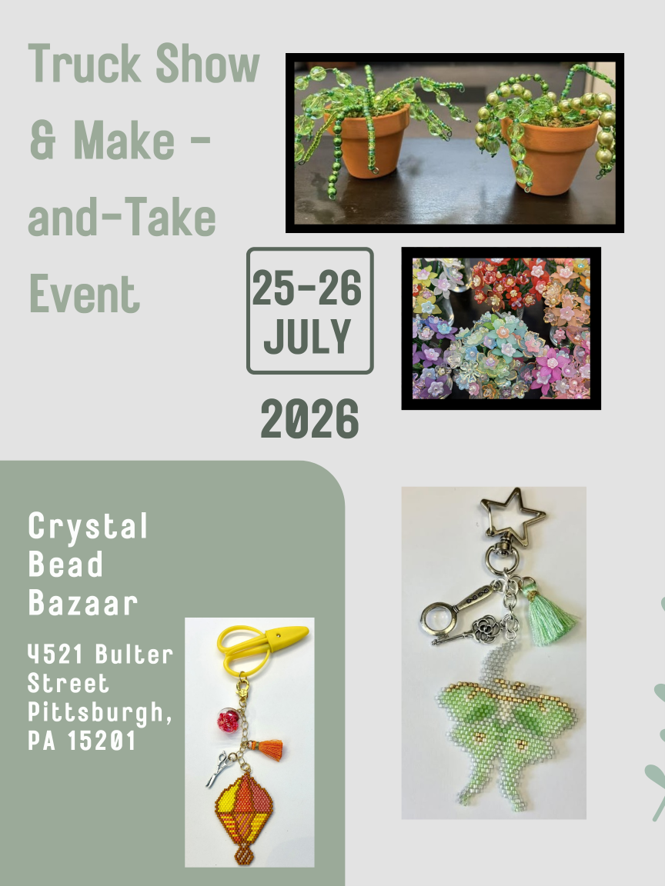 Trunk Show and Make-n-Takes at Bead Soup too in Savage Mill