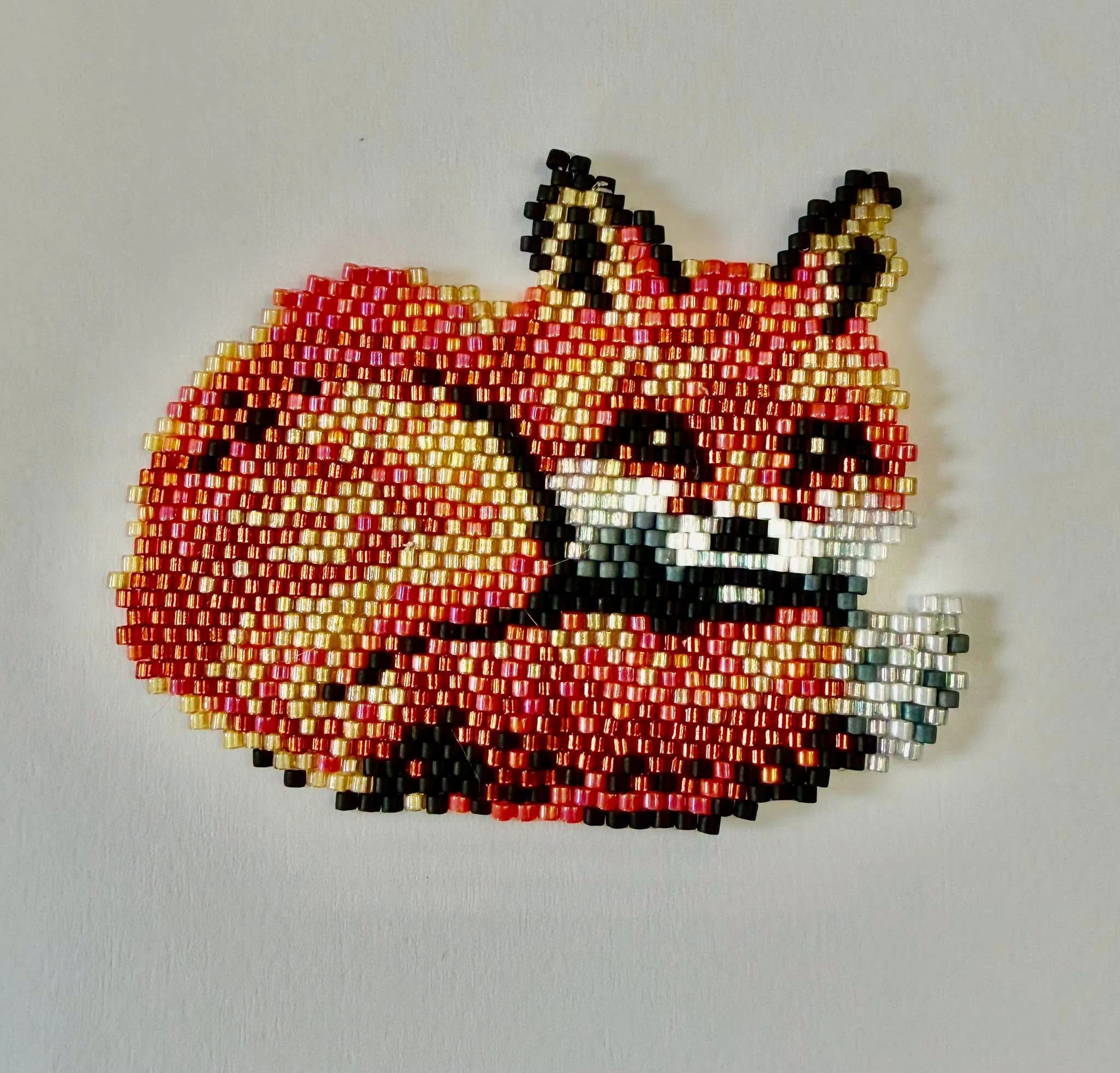 Sleepy Fox Brick Stitch
