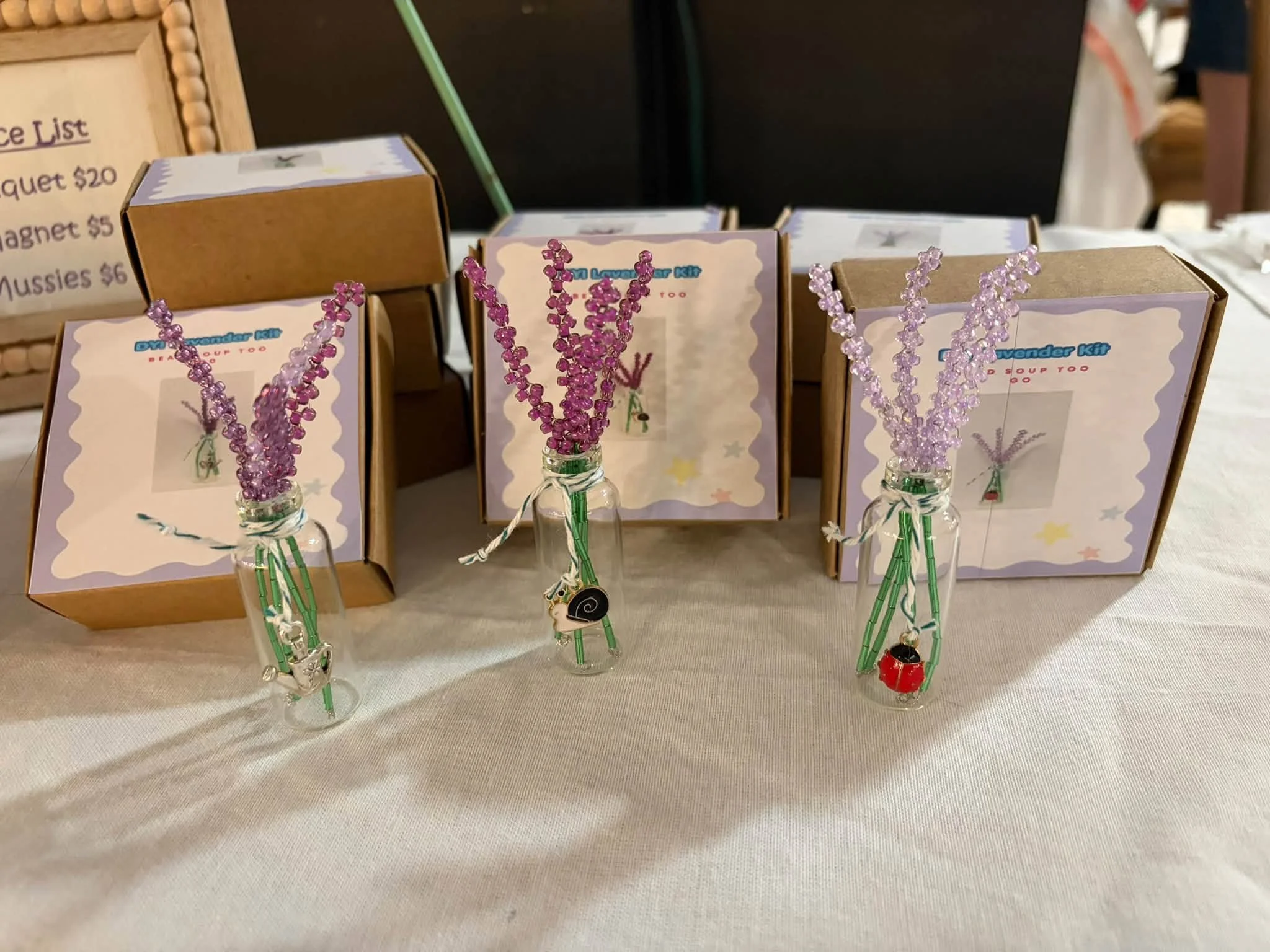 Lavender Stems in a Vase