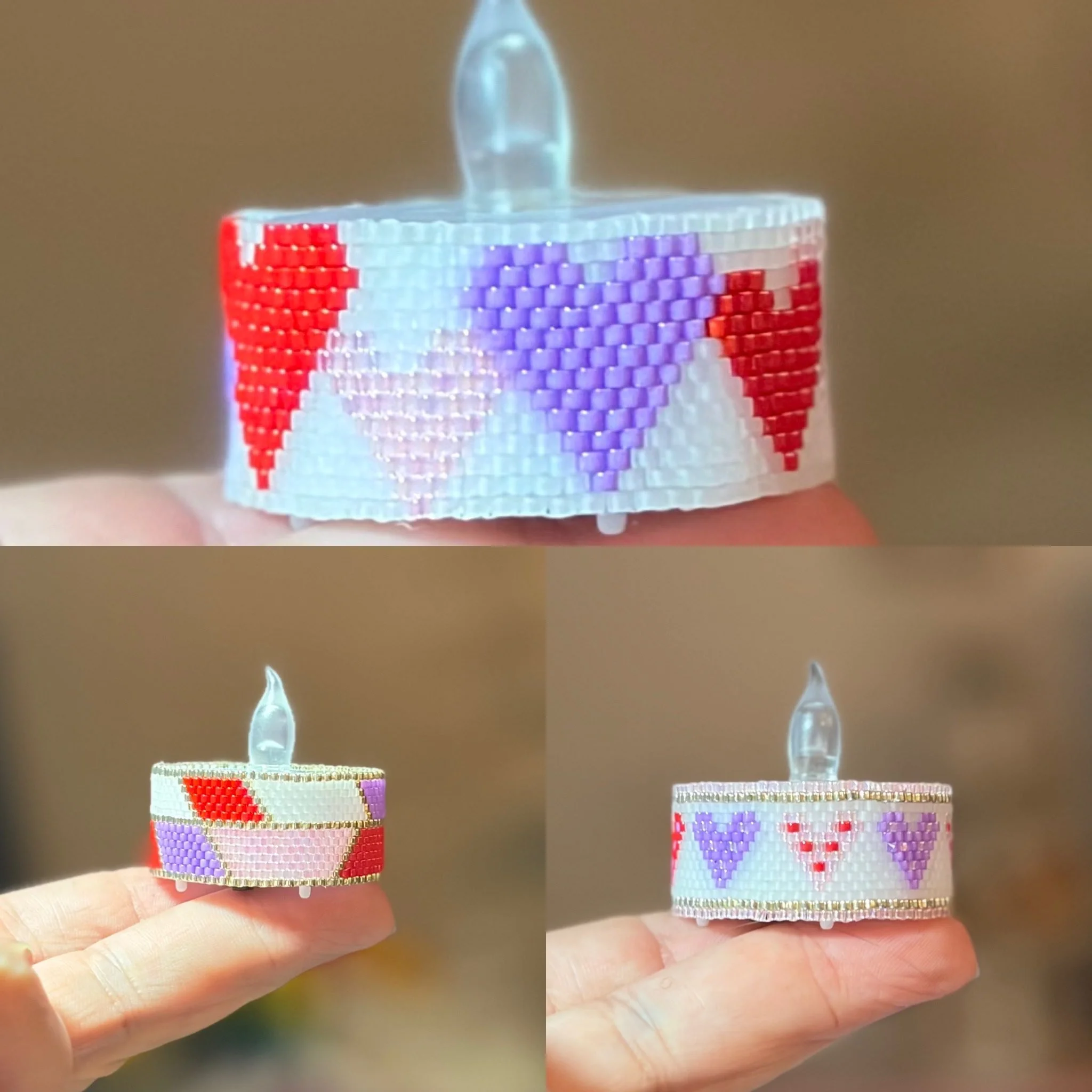 Valentine Tea Lights Trio or One-by-One