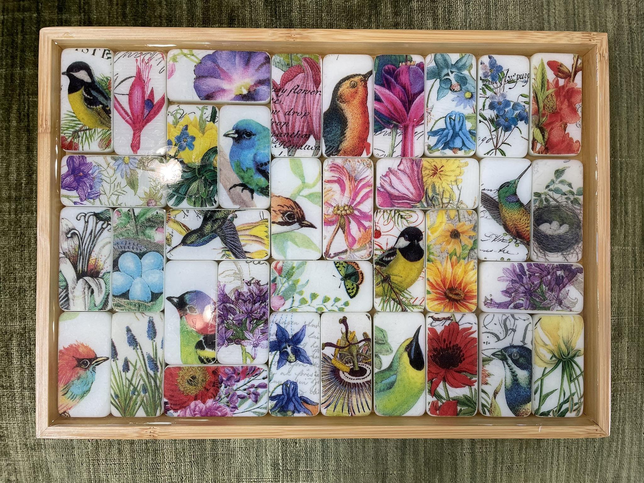 Bird Resin Tray with Charlaine