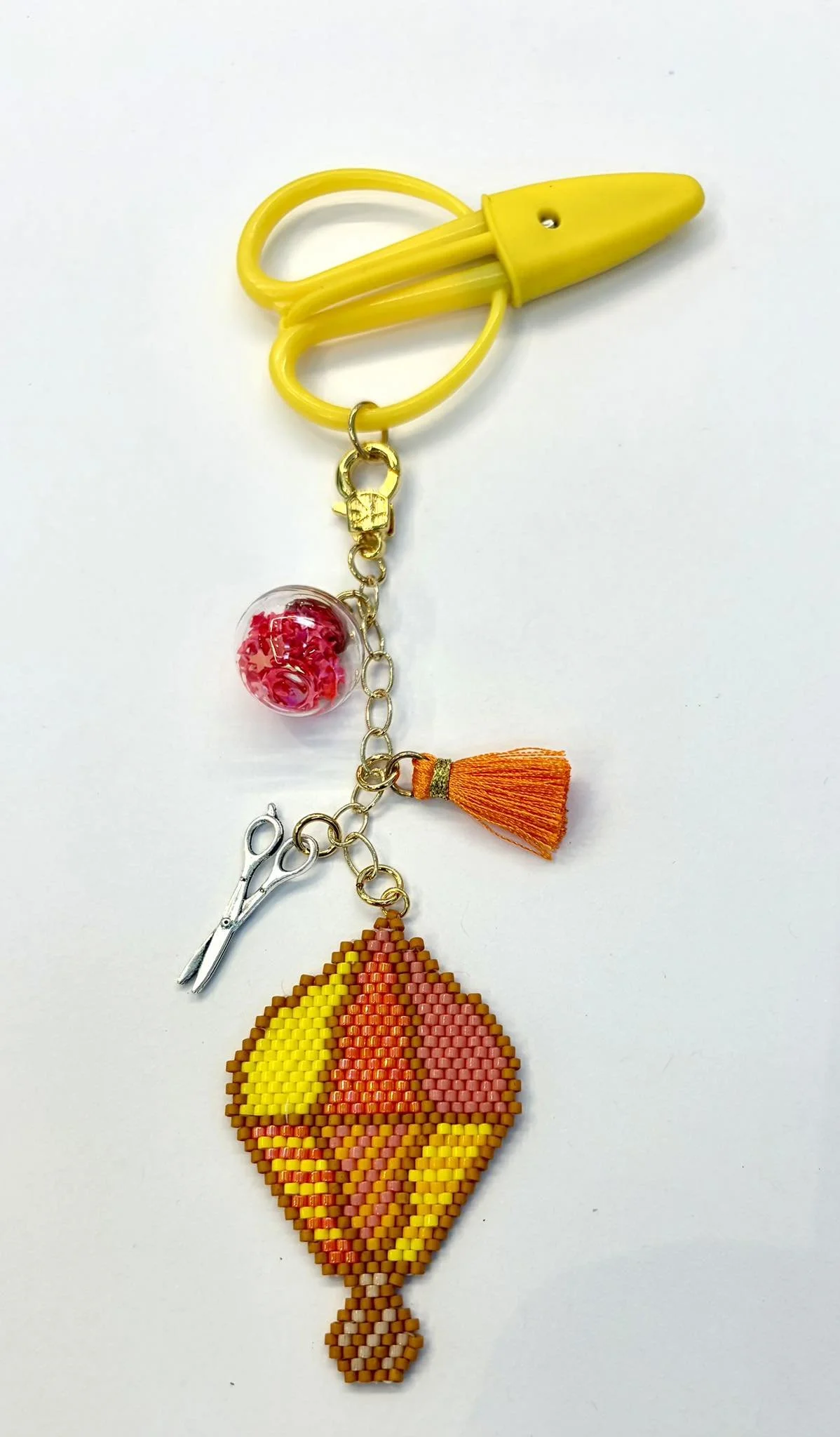 Up Up and Away Hot Air Balloon Scissor Fob