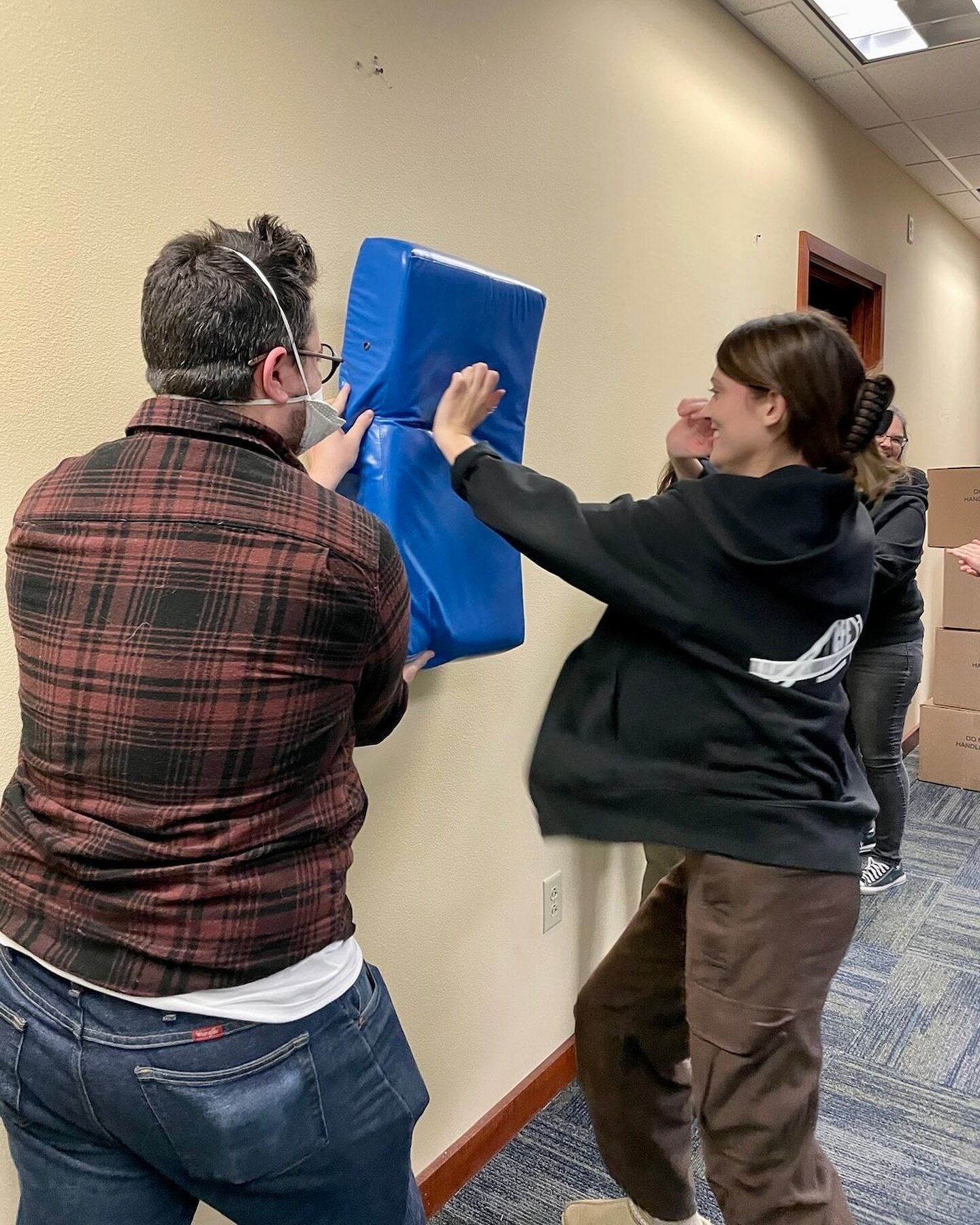 Thank you to @rapecrisisdane for hosting an awesome Chimera self-defense and deescalation training for our staff! Thank you for supporting our staff to feel empowered and able to set boundaries in many different situations. We learned easy to remembe