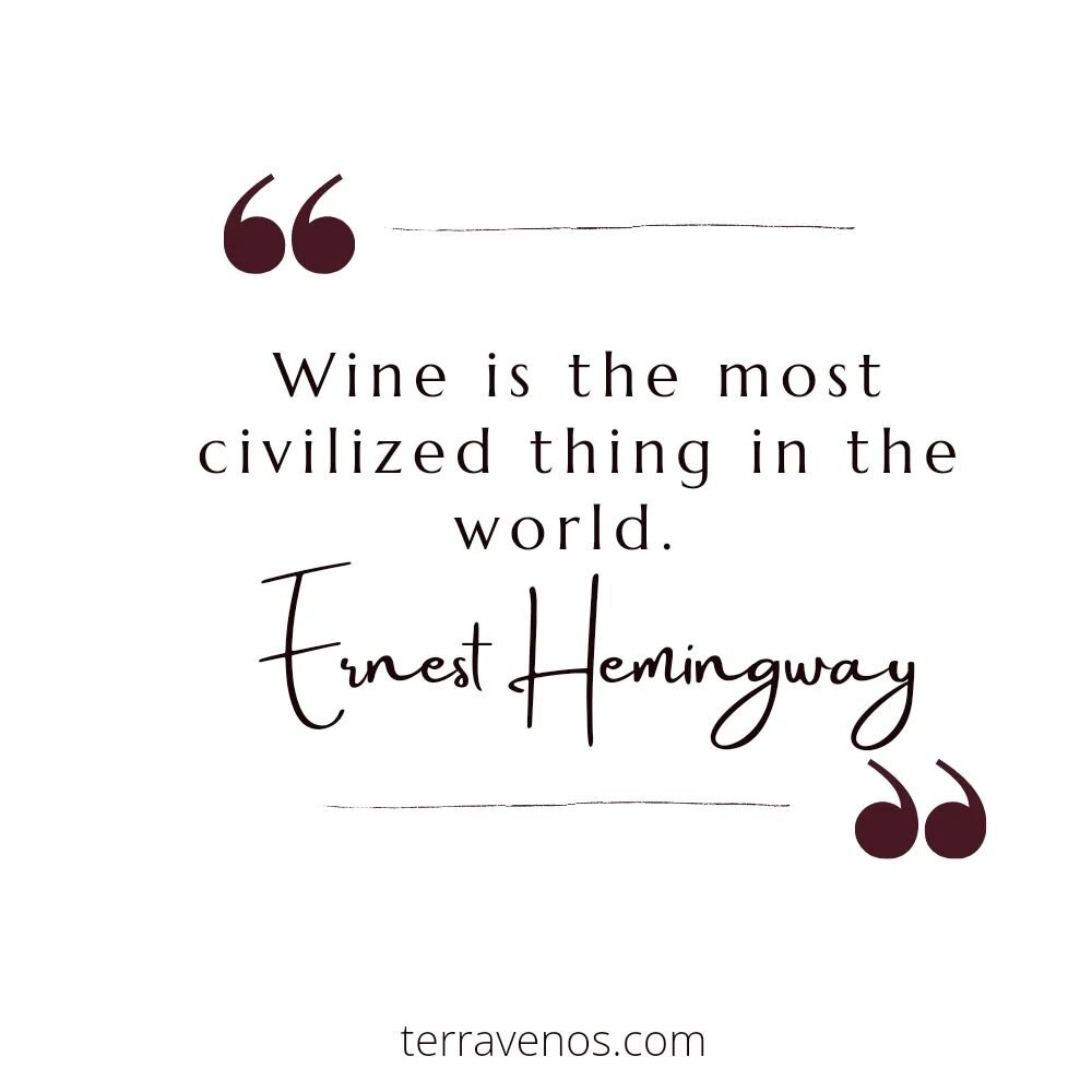 #wine #winequotes #wineislife #winelover #earnesthemingway #hemingway #wineisfun #winetasting