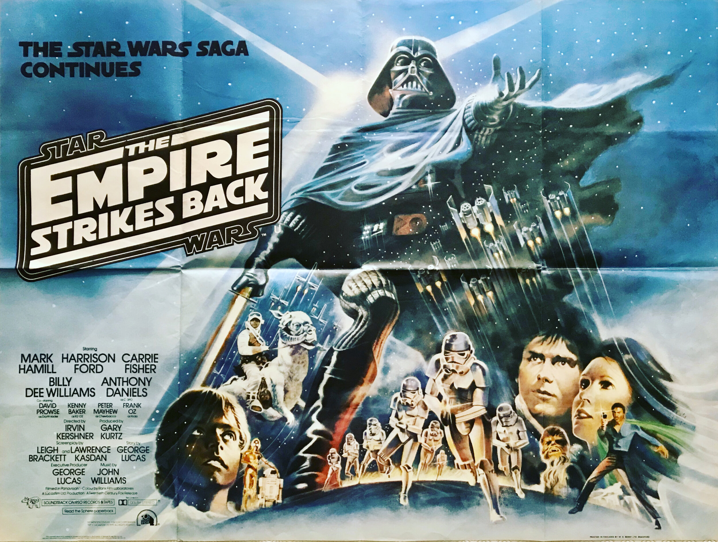The Empire Strikes Back Quad Poster
