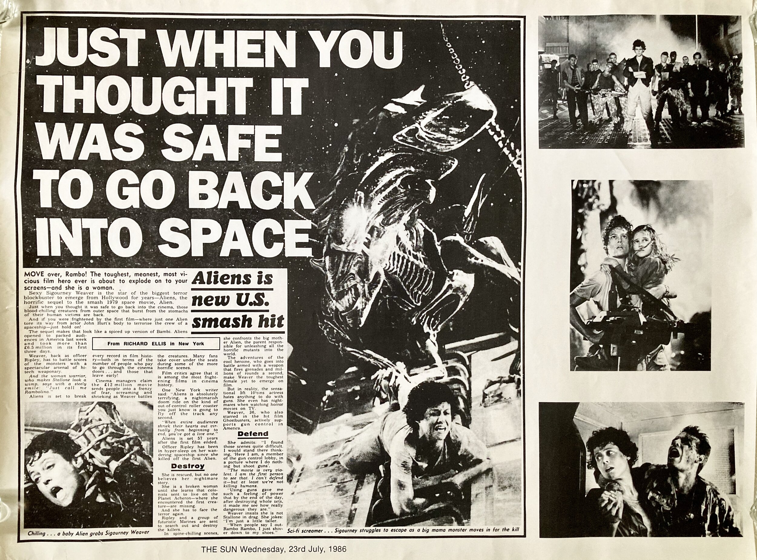 Aliens Quad Poster