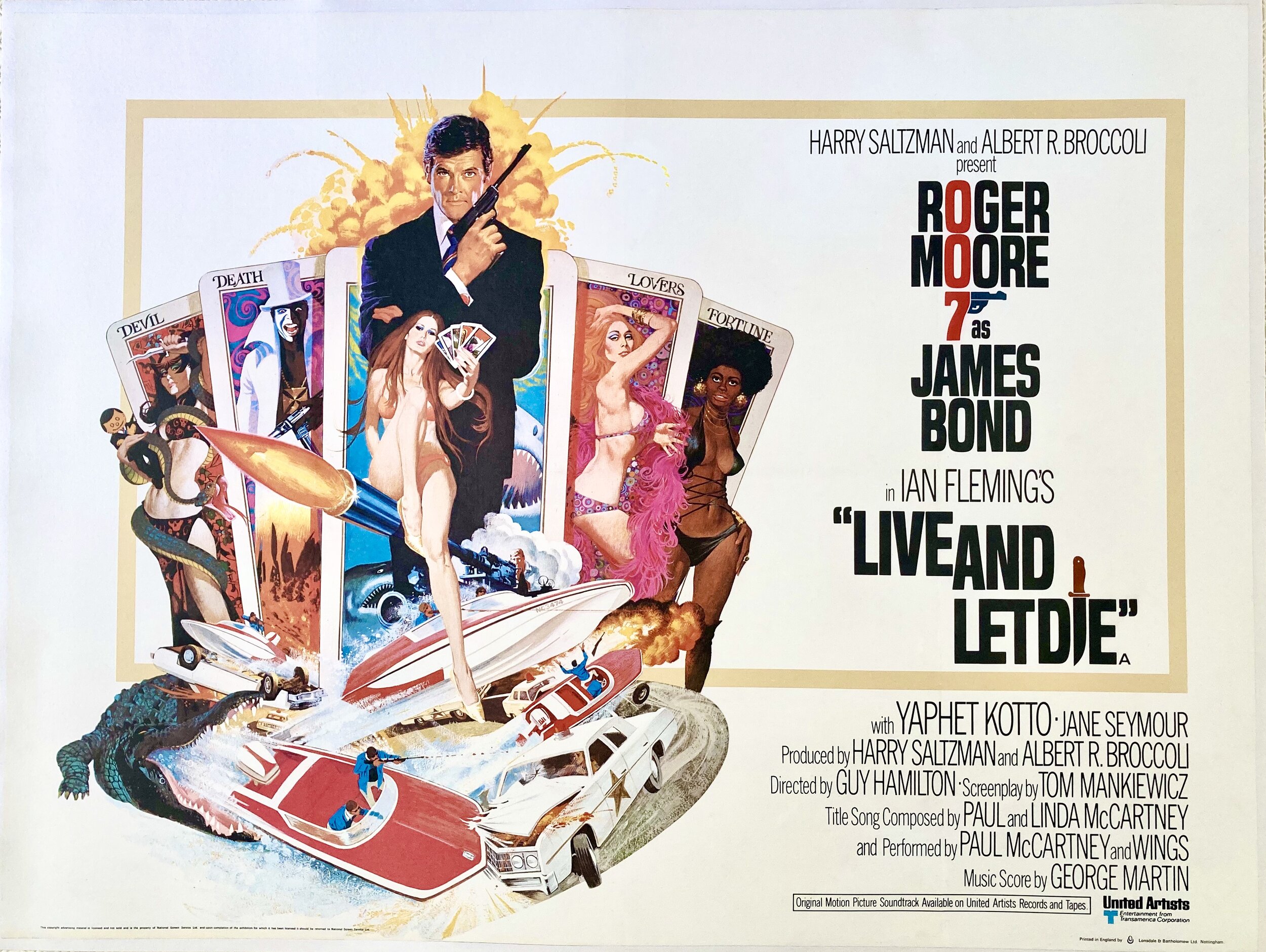 Live and Let Die Movie Film Cinema Quad Poster