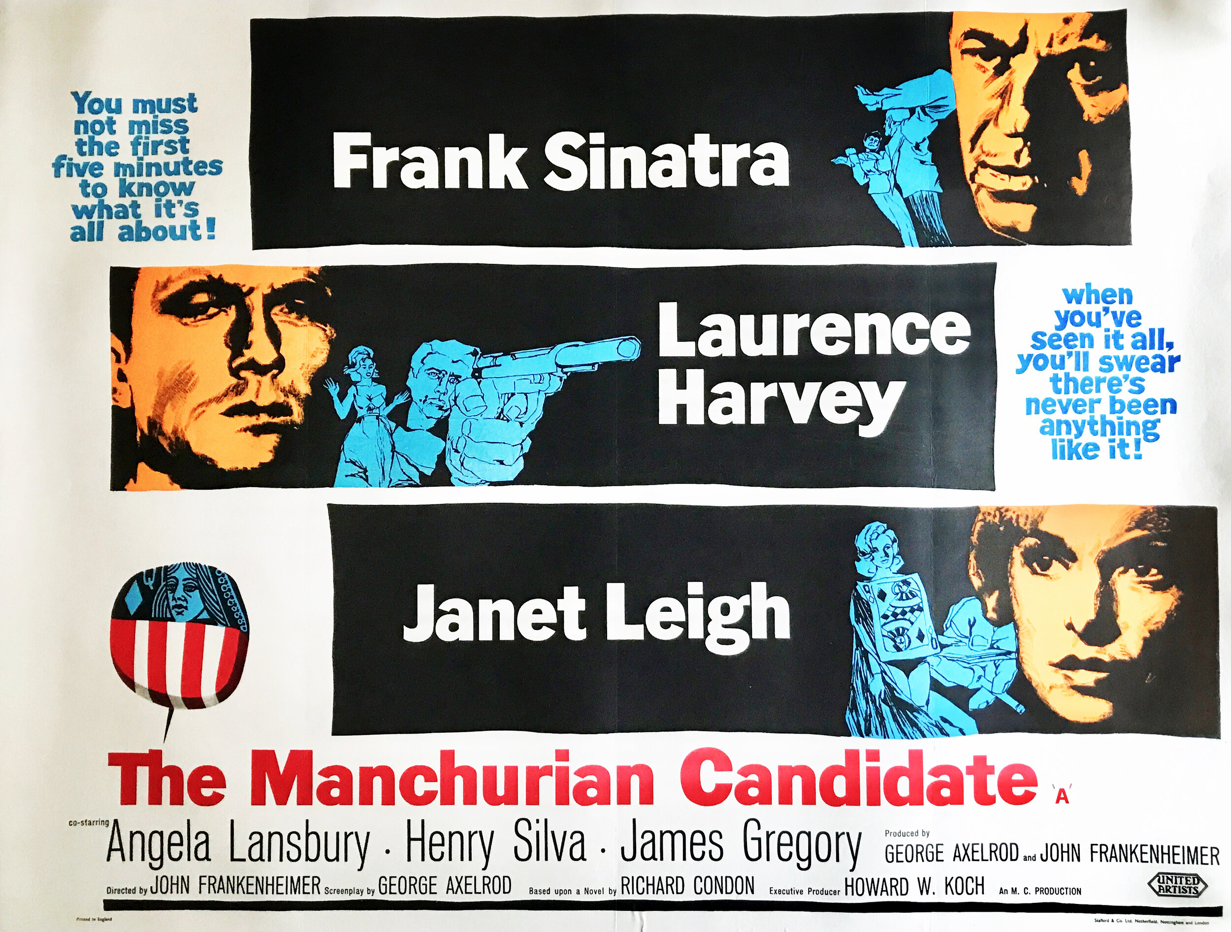 The Manchurian Candidate Quad Poster