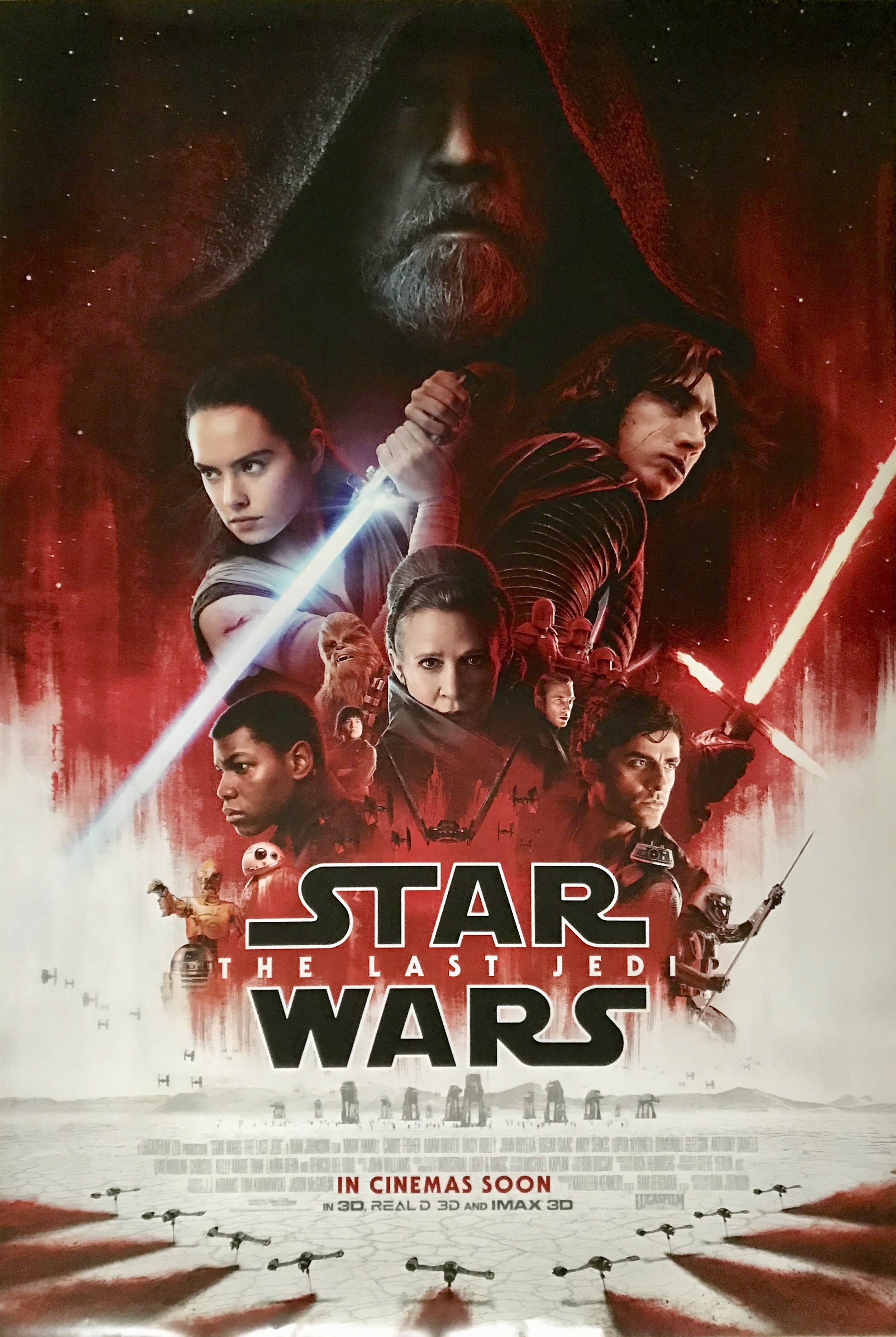 Star Wars Episode VIII The Last Jedi One Sheet Poster